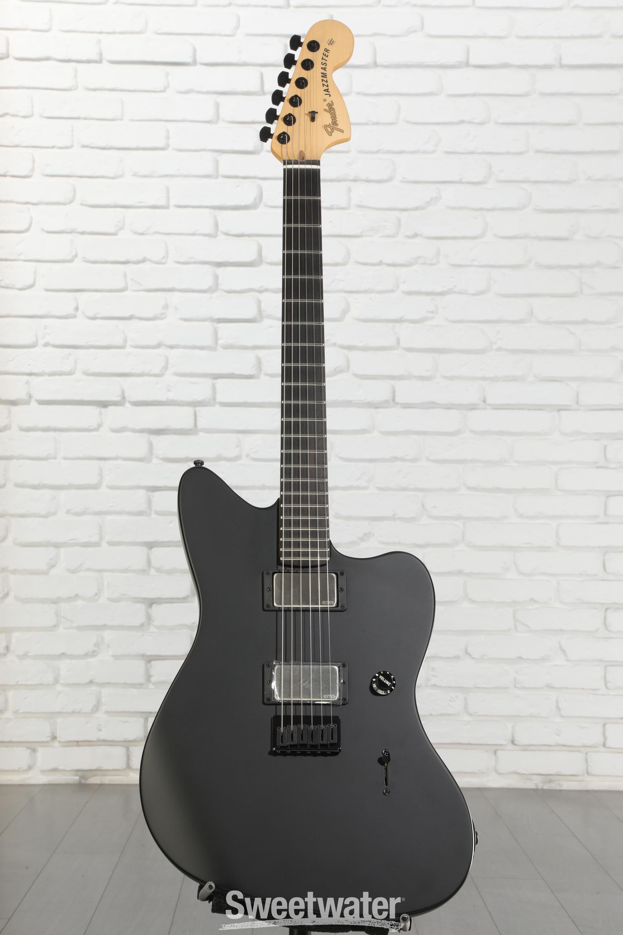Fender Jim Root Jazzmaster - Flat Black with Ebony Fingerboard