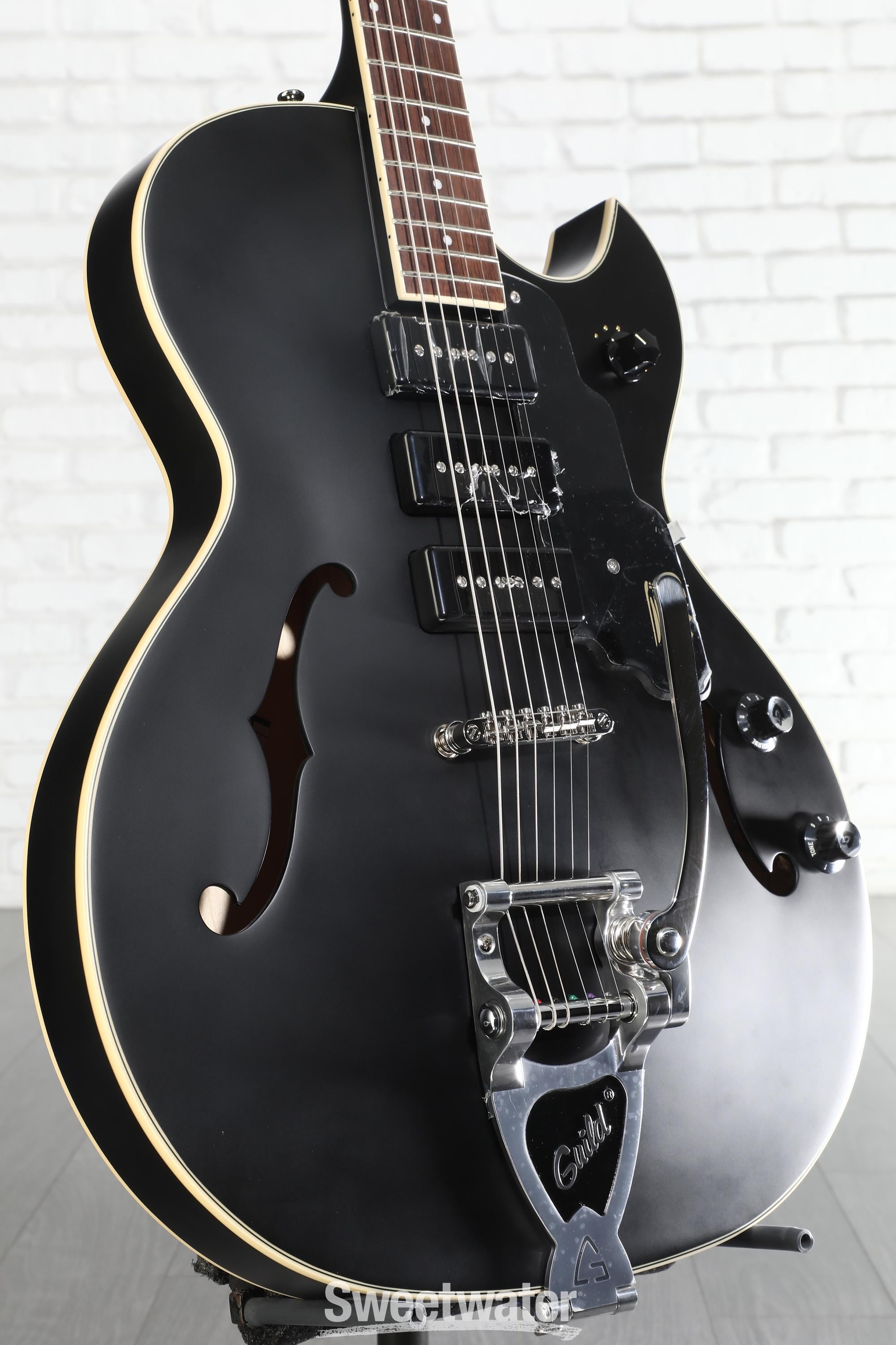 Guild Starfire I Jet 90 Electric Guitar - Satin Black | Sweetwater