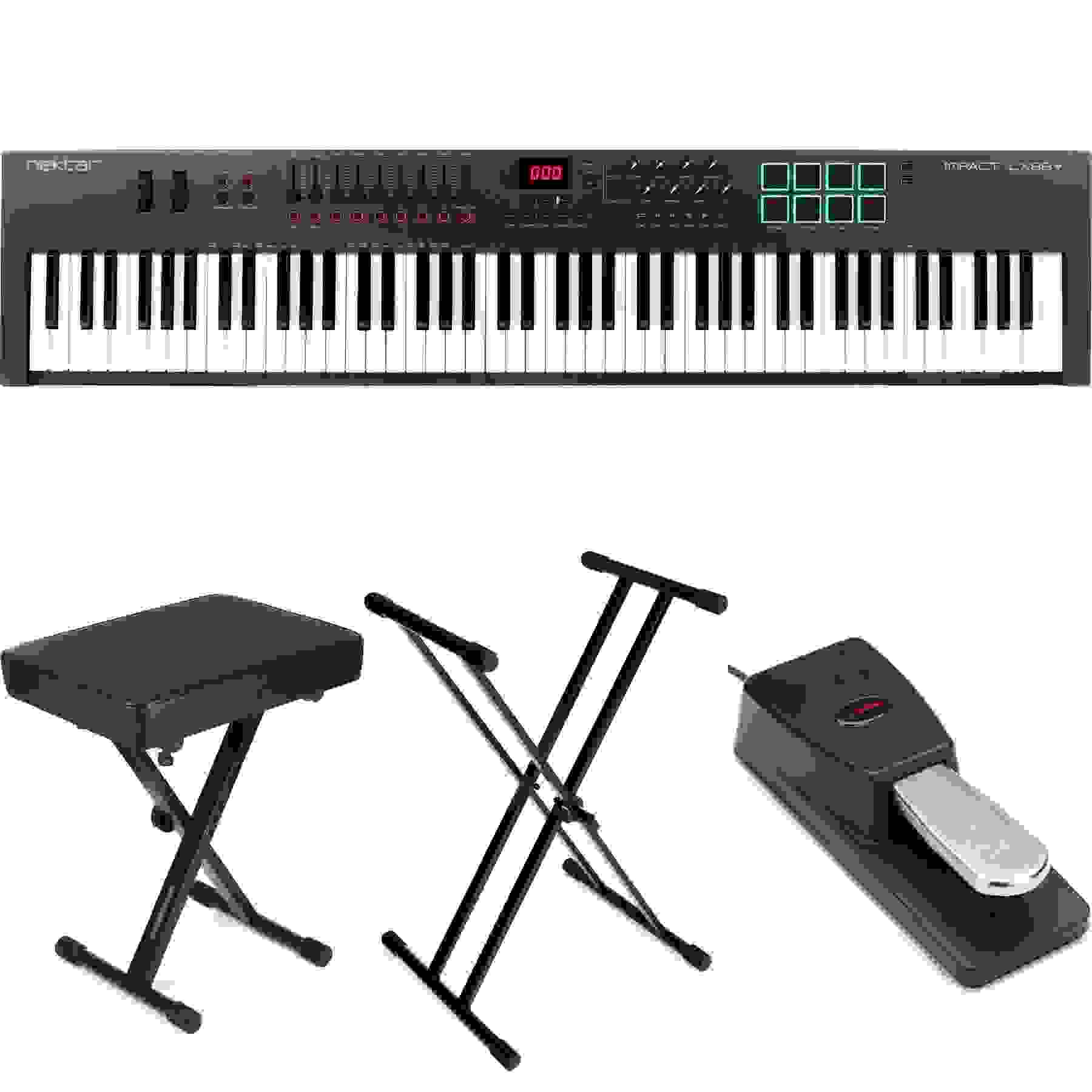 Nektar Impact LX88+ 88-key Keyboard Controller Essentials Bundle