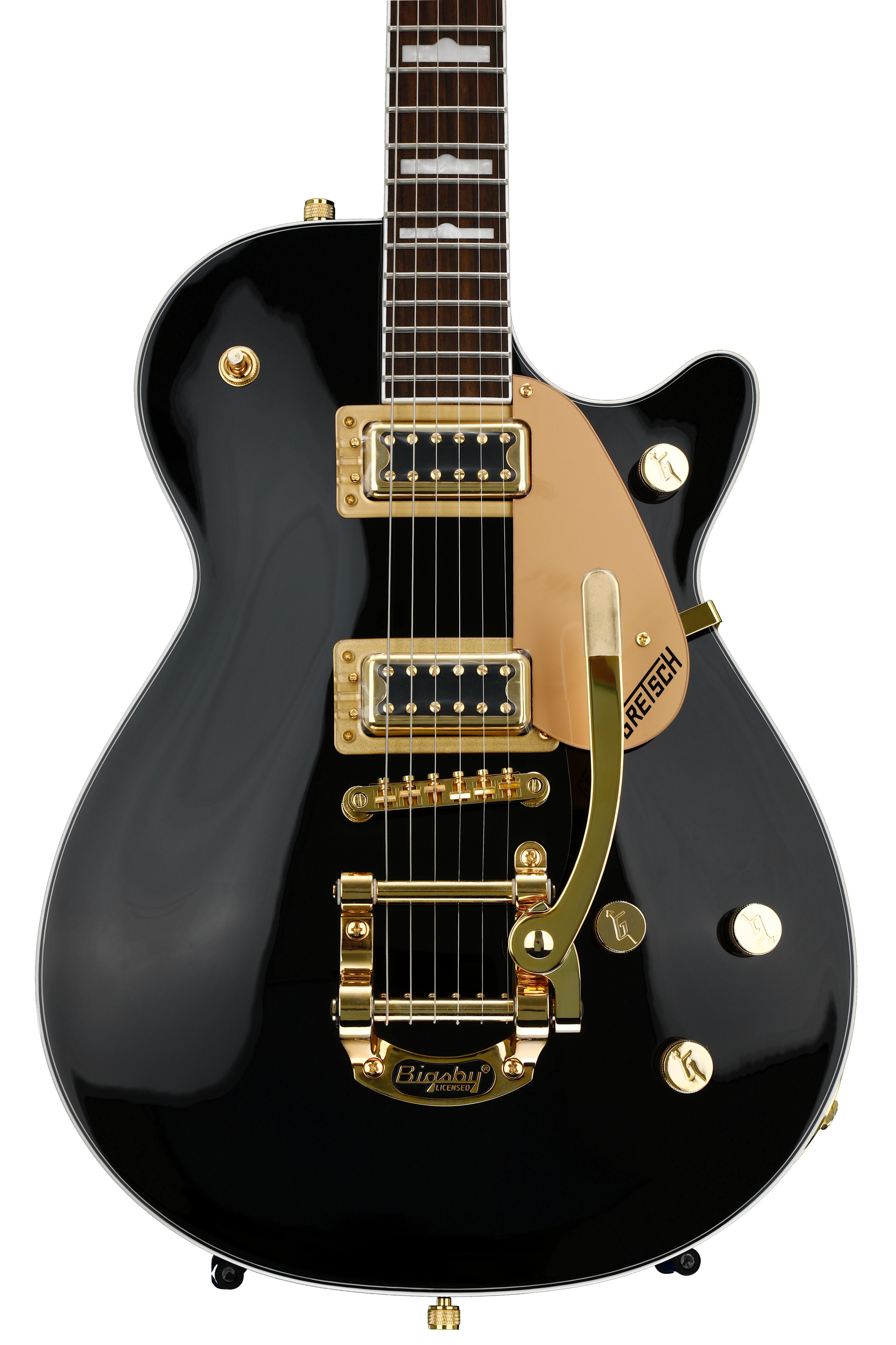 値下げ！超美品⭐︎Gretsch G5435T Pro Jet Bigsby Gretsch Limited Edition Electromatic Pro Jet Bigsby - Black w/Gold
