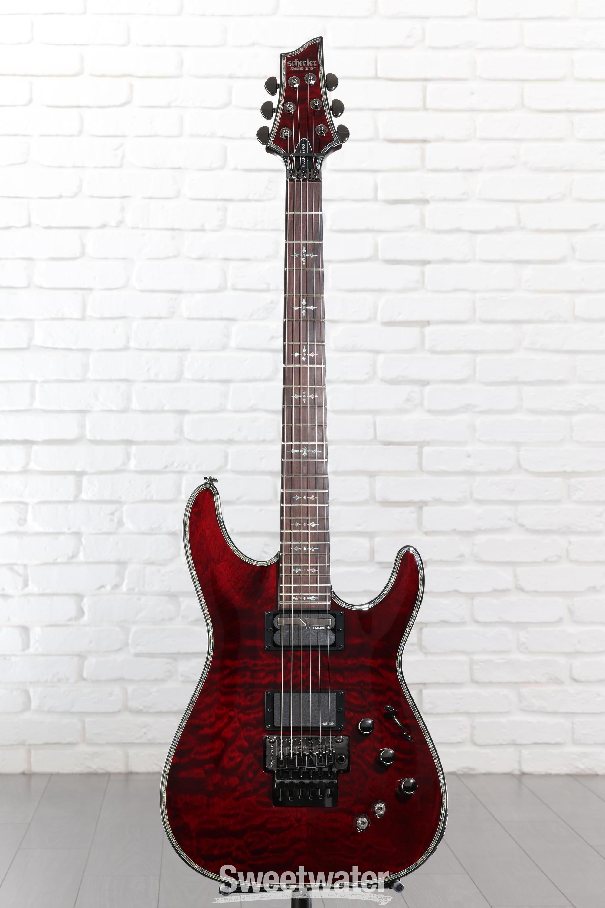 Schecter Hellraiser C-1 FR-S Electric Guitar - Black Cherry