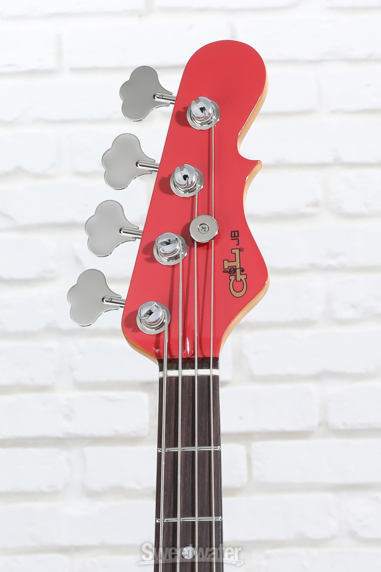 G&L Fullerton Deluxe JB MFD Electric Bass - Fiesta Red