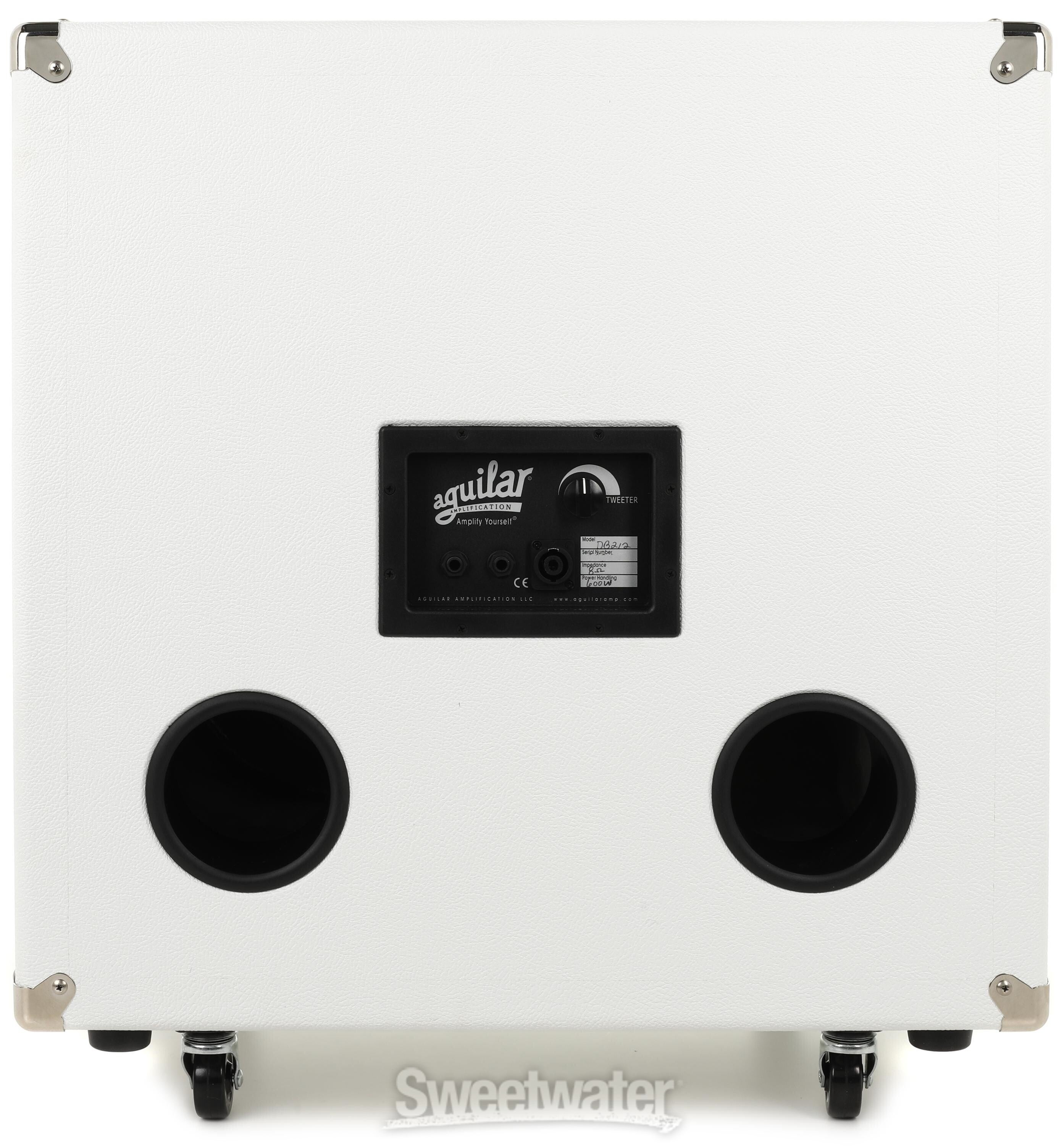Aguilar DB 212 - 600-watt 2 x 12-inch Bass Cabinet, White Hot 8