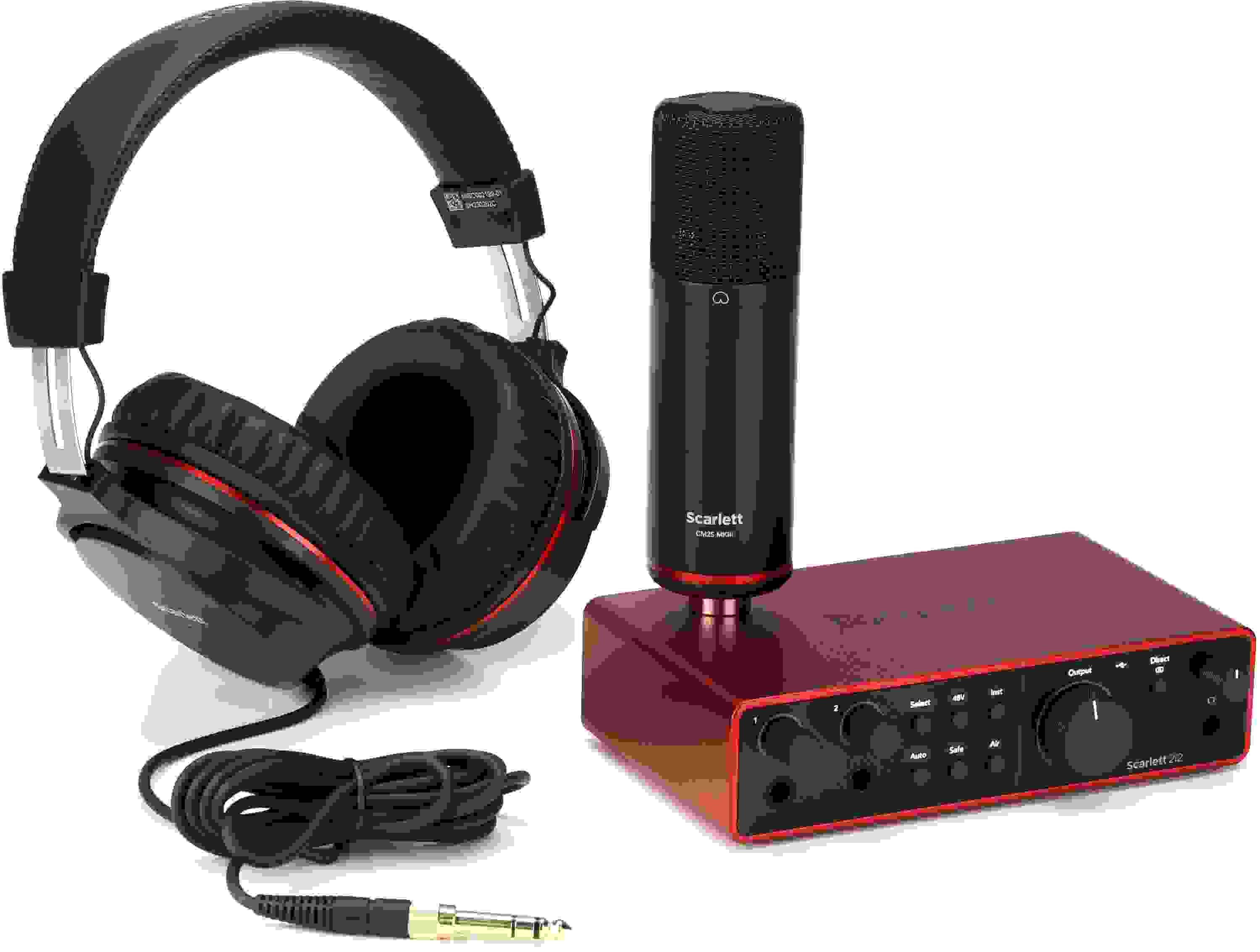 Focusrite Scarlett 2i2 Studio 4th Gen Recording Bundle