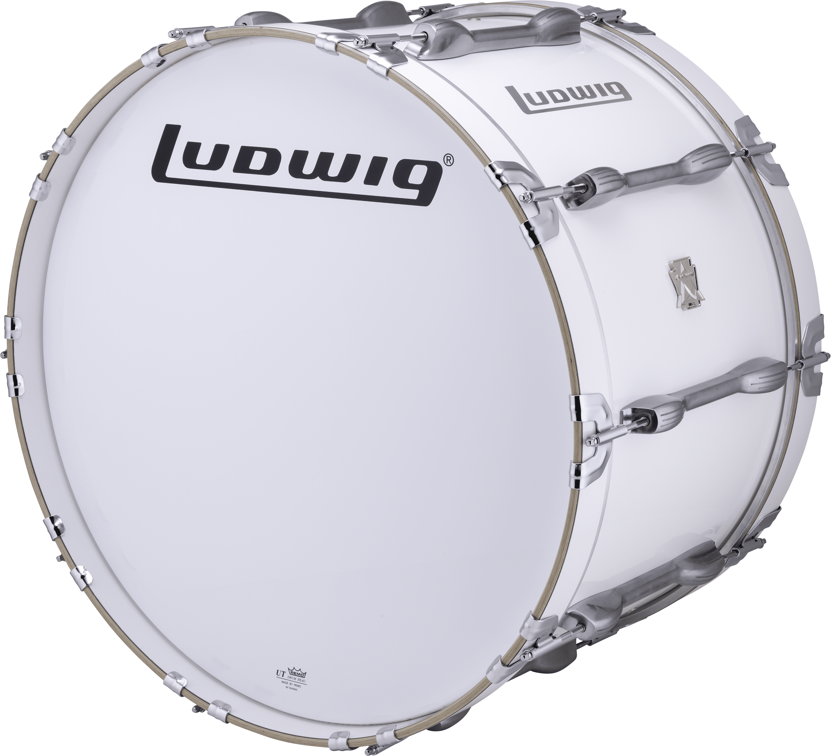 Ludwig Ultimate Marching Bass Drum 14 inch x 26 inch White