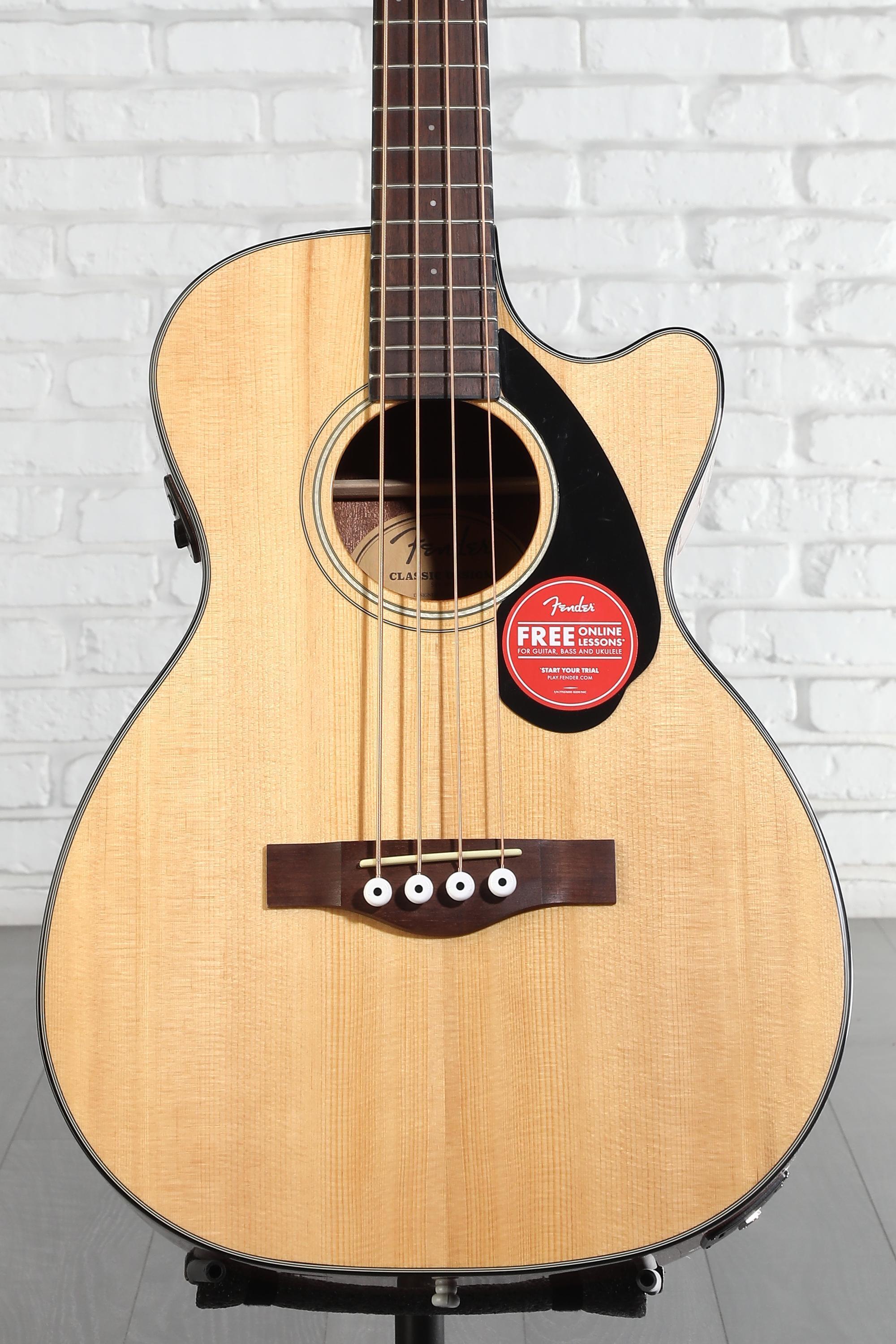 Fender CB-60SCE Acoustic-electric Concert Bass Guitar - Natural