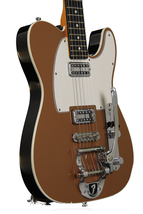 Fender Custom Shop Double TVJ Telecaster with B-5 Bigsby - Firemist Gold |  Sweetwater