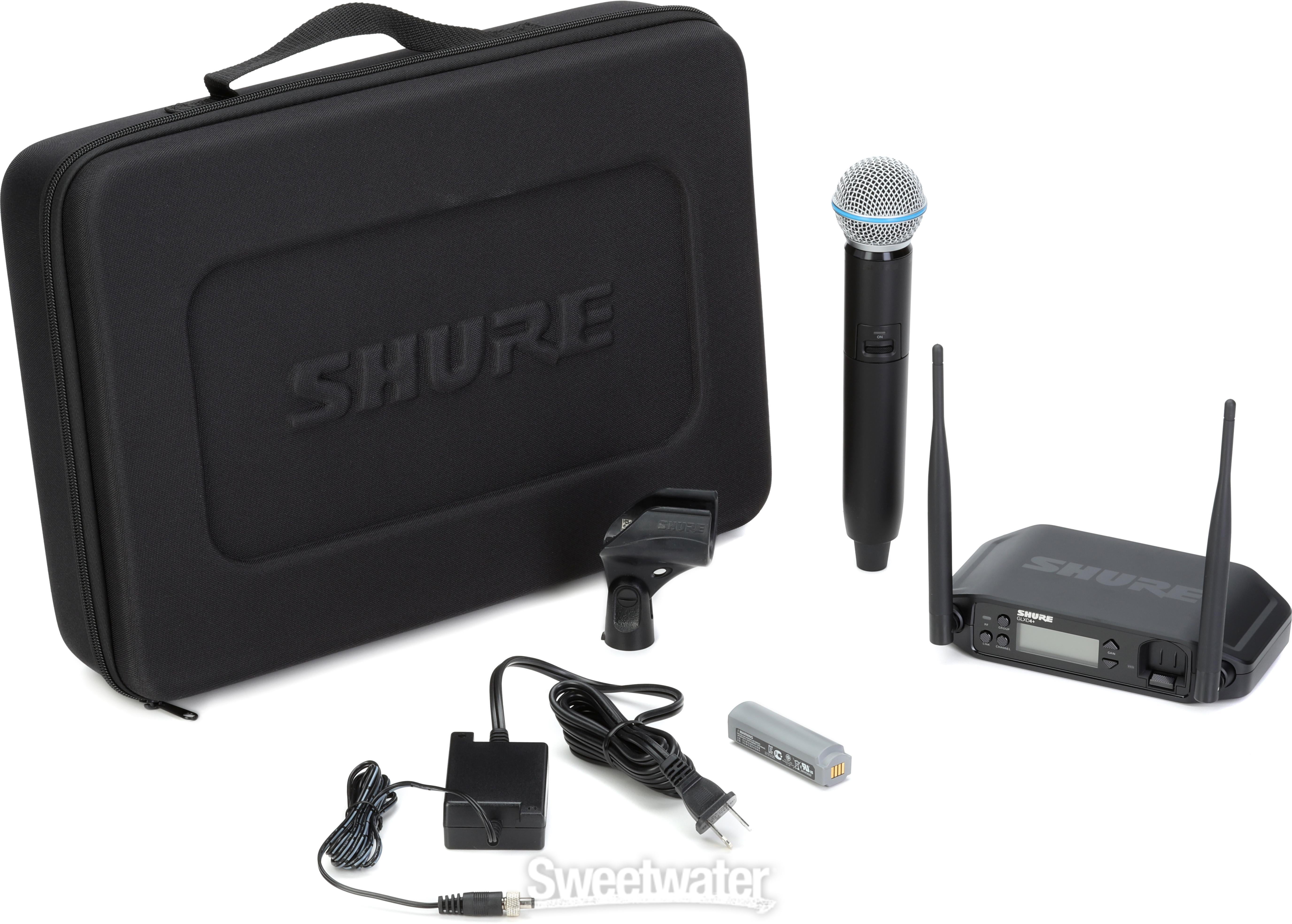 Shure GLXD24+/SM58 Dual Band Pro Digital Wireless Microphone