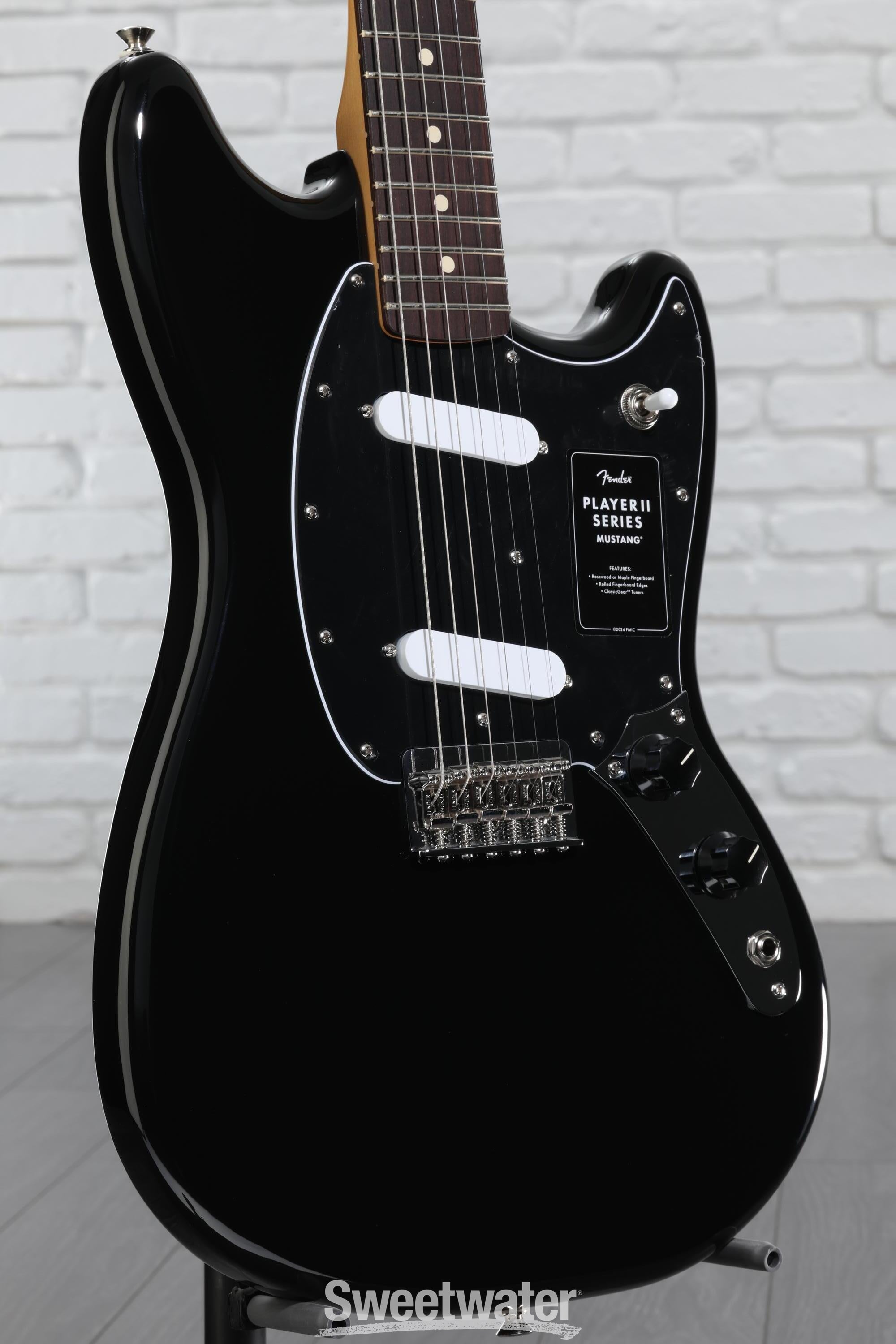 Fender Player II Mustang - Black with Rosewood Fingerboard