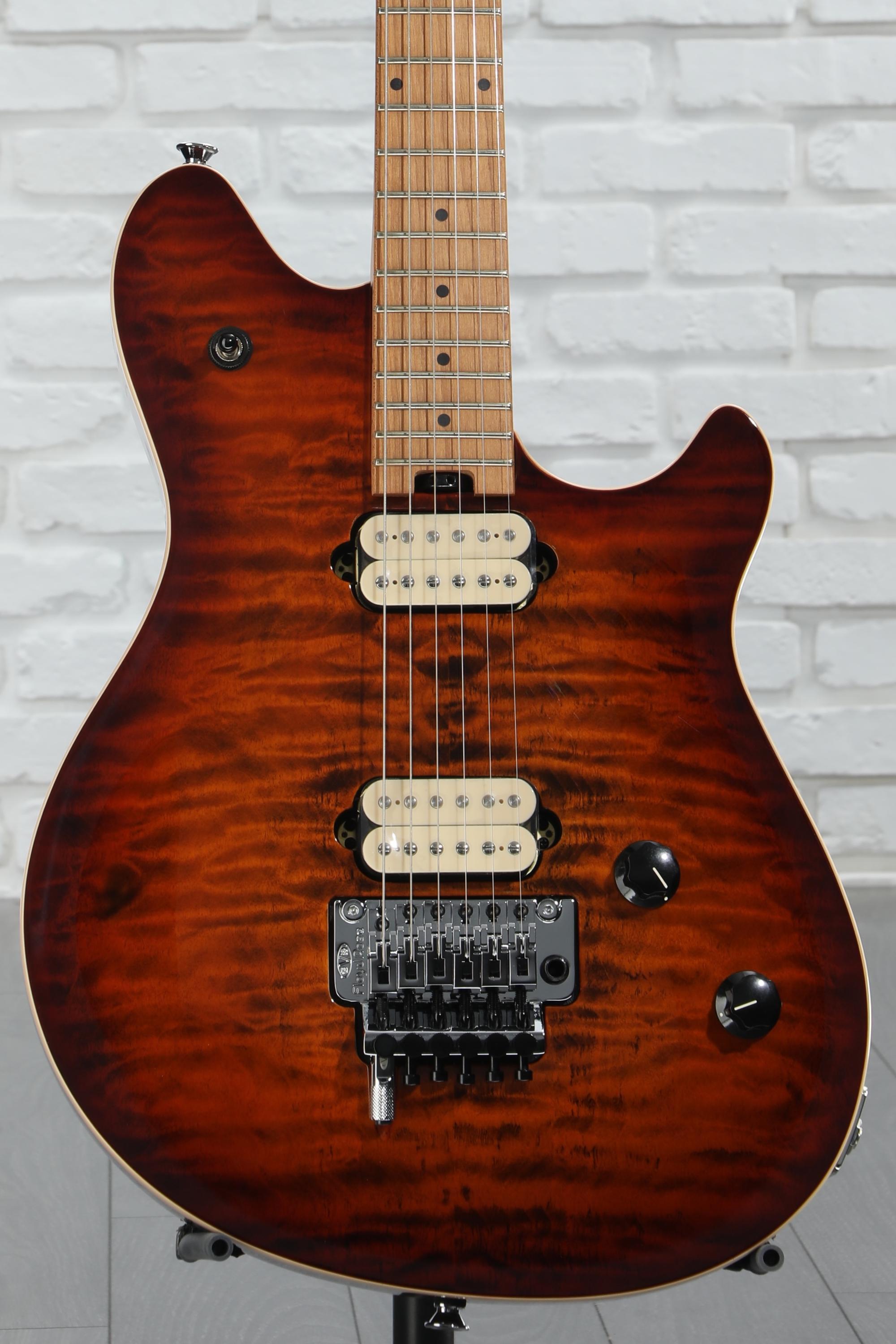 EVH Wolfgang Special QM Electric Guitar - Tiger Eye Glow
