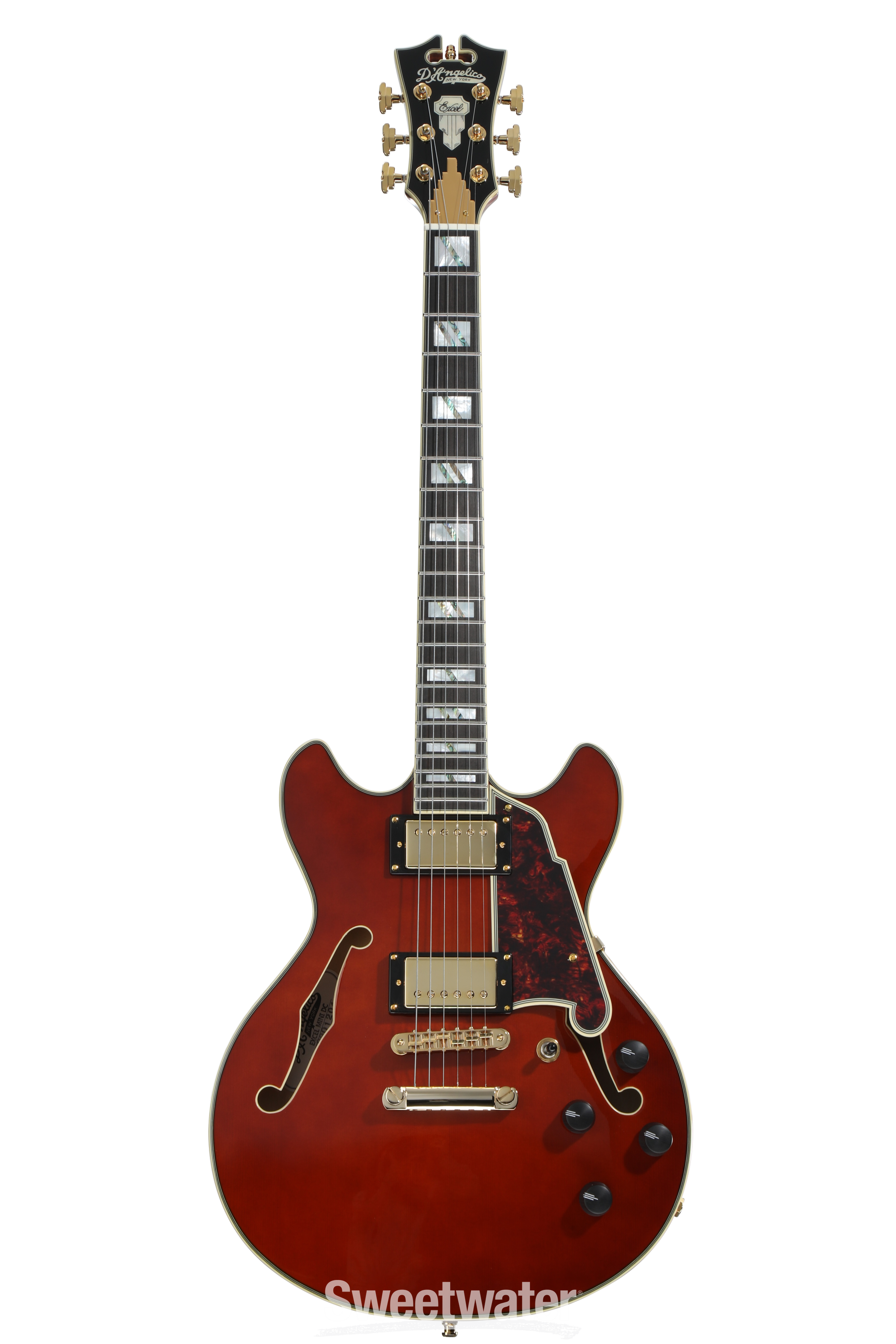 D'Angelico Excel Mini DC Semi-hollowbody Electric Guitar - Viola