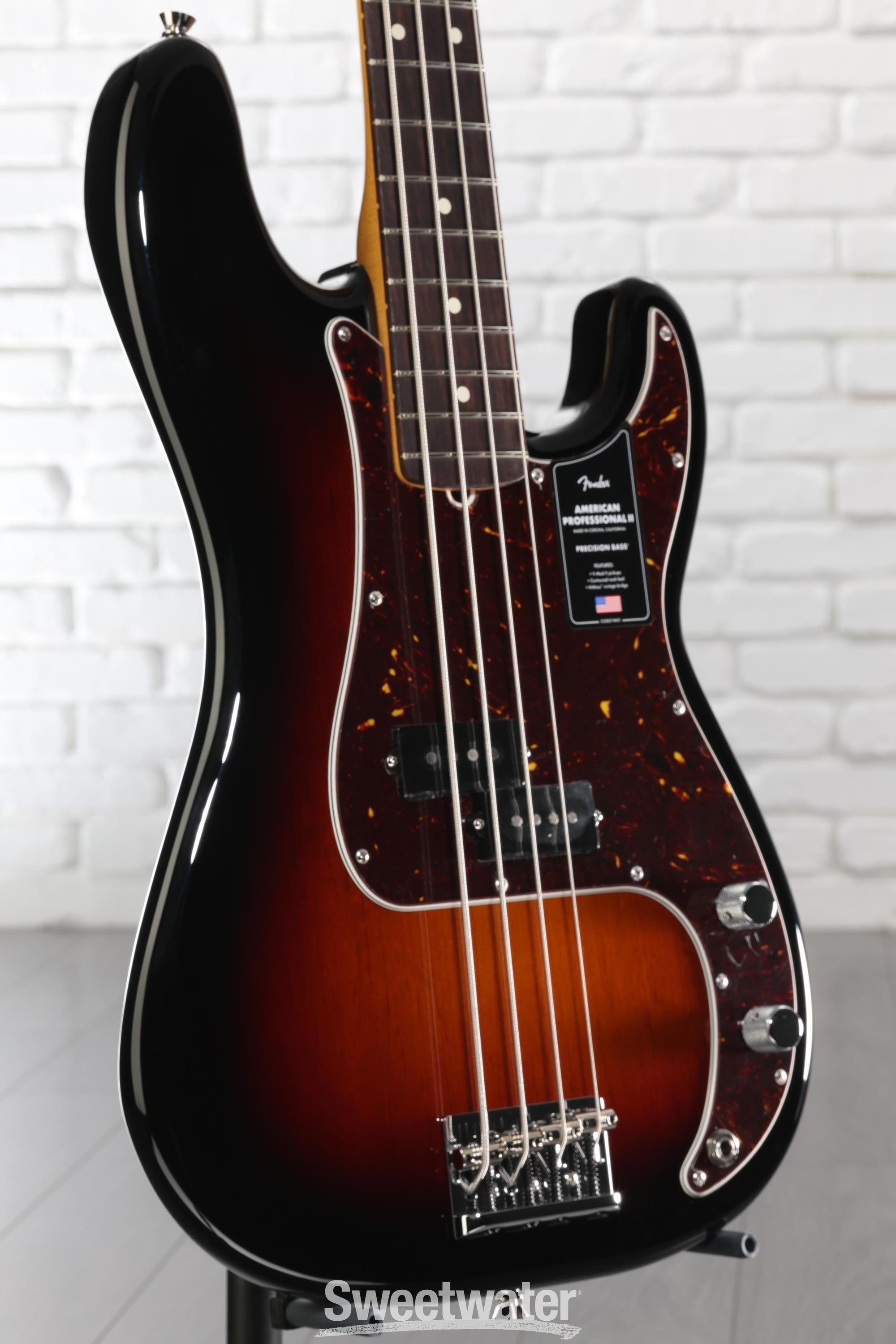 ベース American Professional II Precision Bass Fender American Professional II Precision Bass Guitar - 3-color
