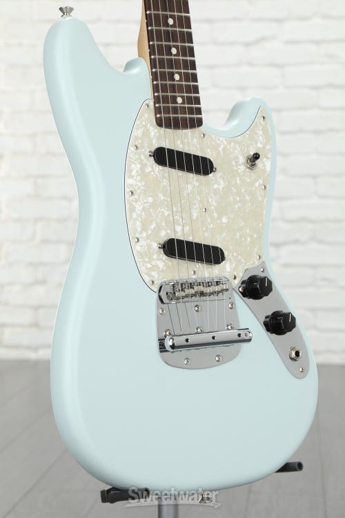 Fender American Performer Mustang - Satin Sonic Blue with Rosewood Fingerboard