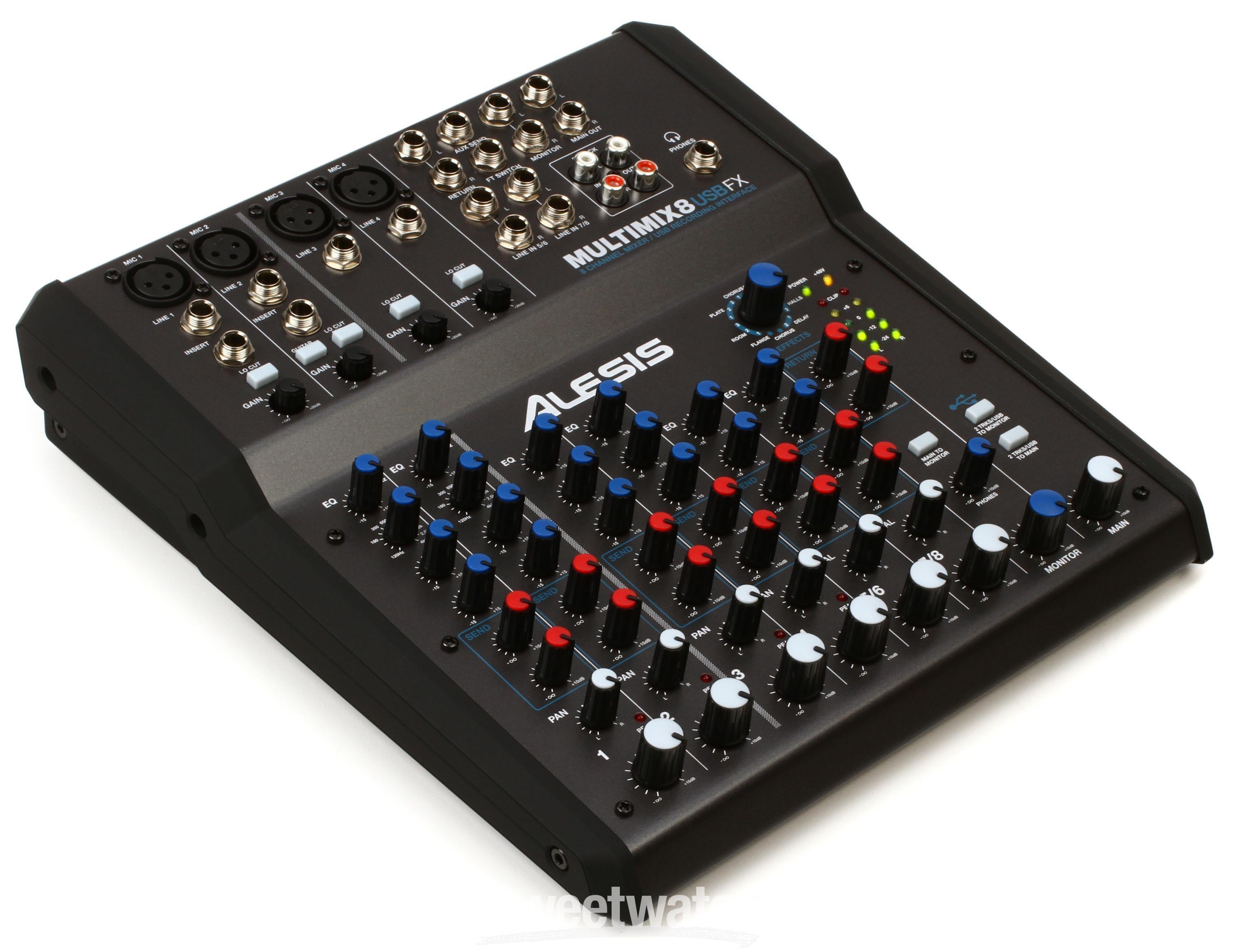 Alesis MultiMix 8 USB FX Mixer with USB & Effects | Sweetwater