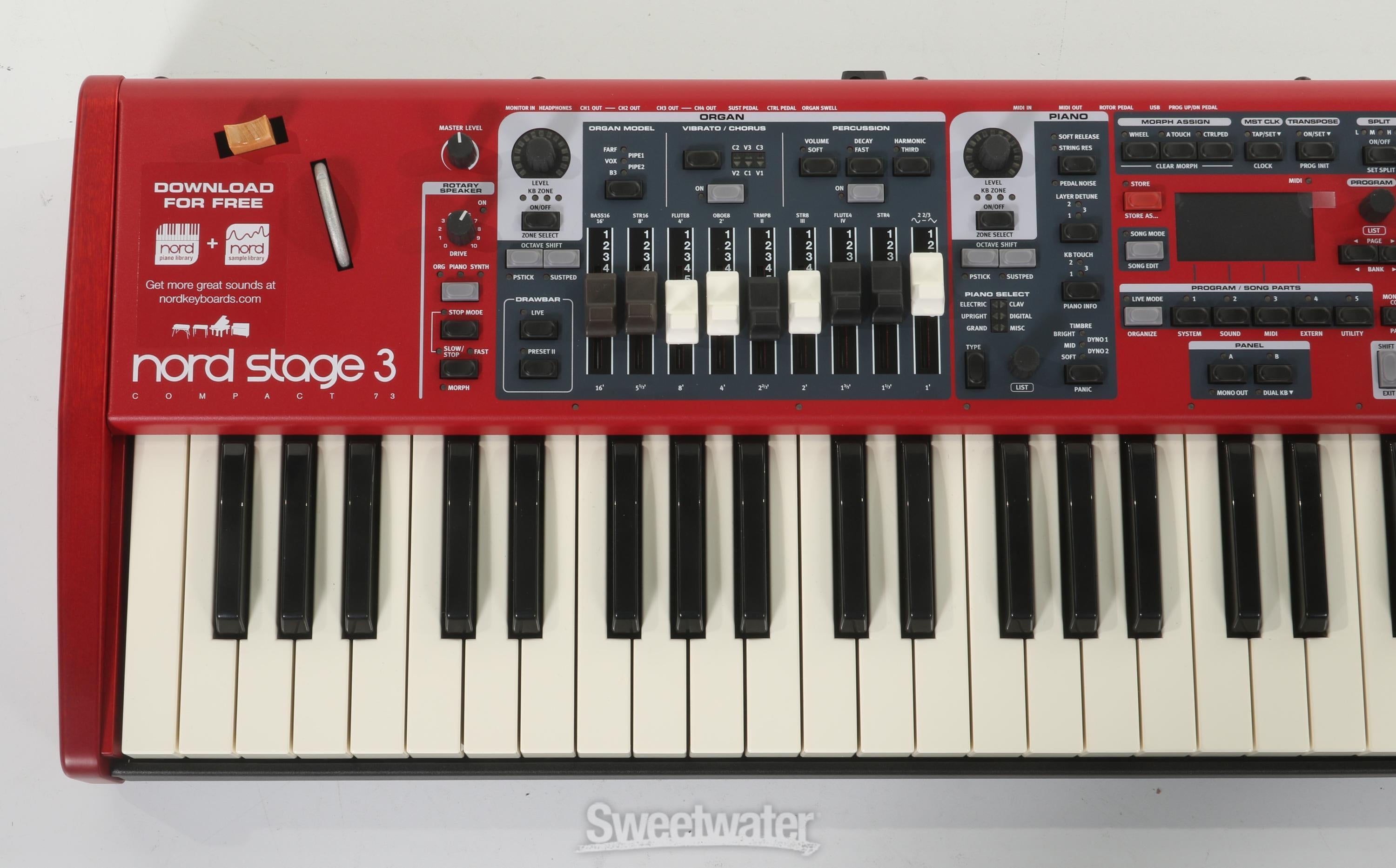 鍵盤楽器 Nord Stage 3 Compact Nord Stage 3 Compact 73-key Stage Keyboard | Sweetwater