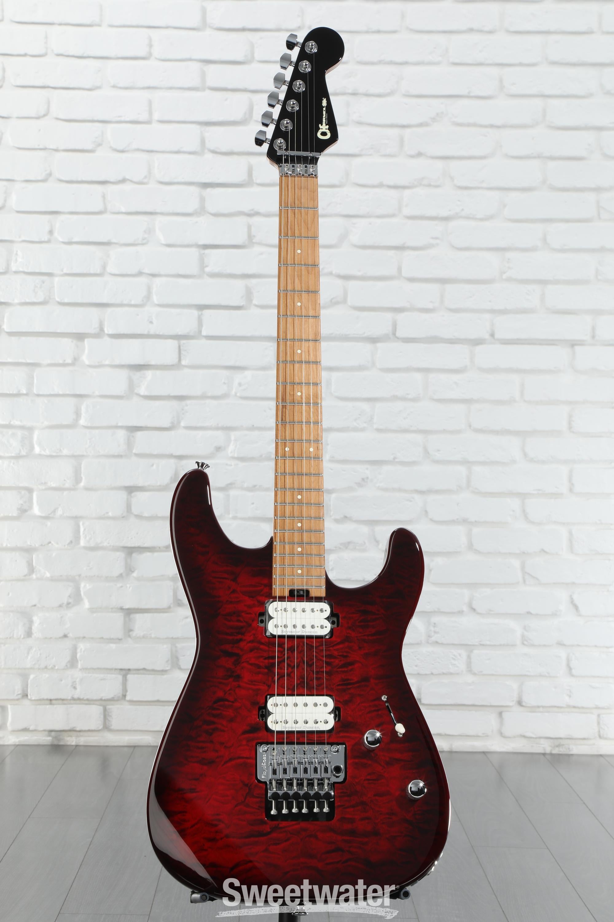 Charvel Pro-Mod Plus SD1Q HH FR Electric Guitar - Sangria