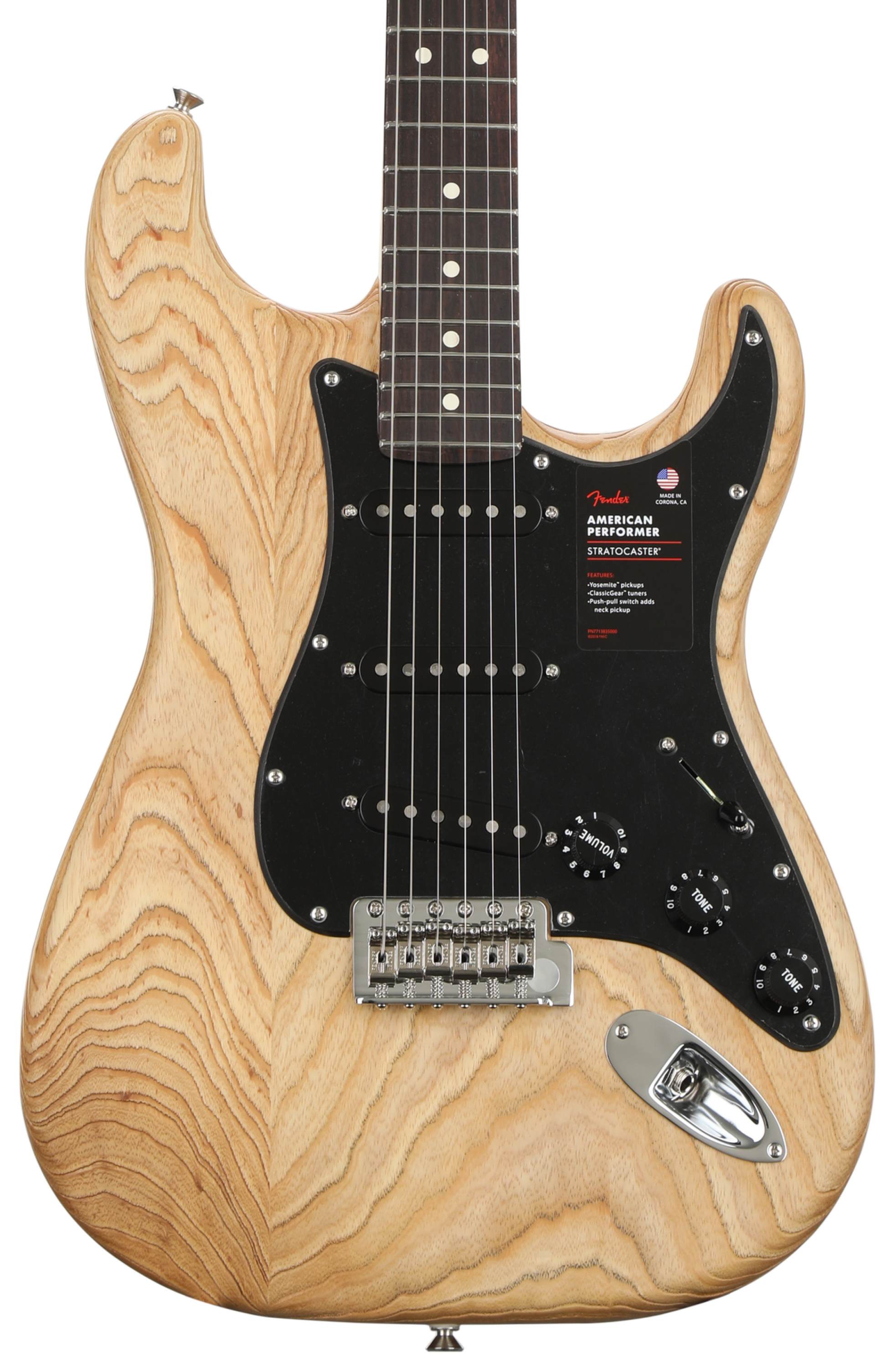 FENDER 稀少！限定品！Fender USA Limited Edition American Performer Sandblasted Stratocaster (Black) 　ピックアップ：Seymour Duncanに交換