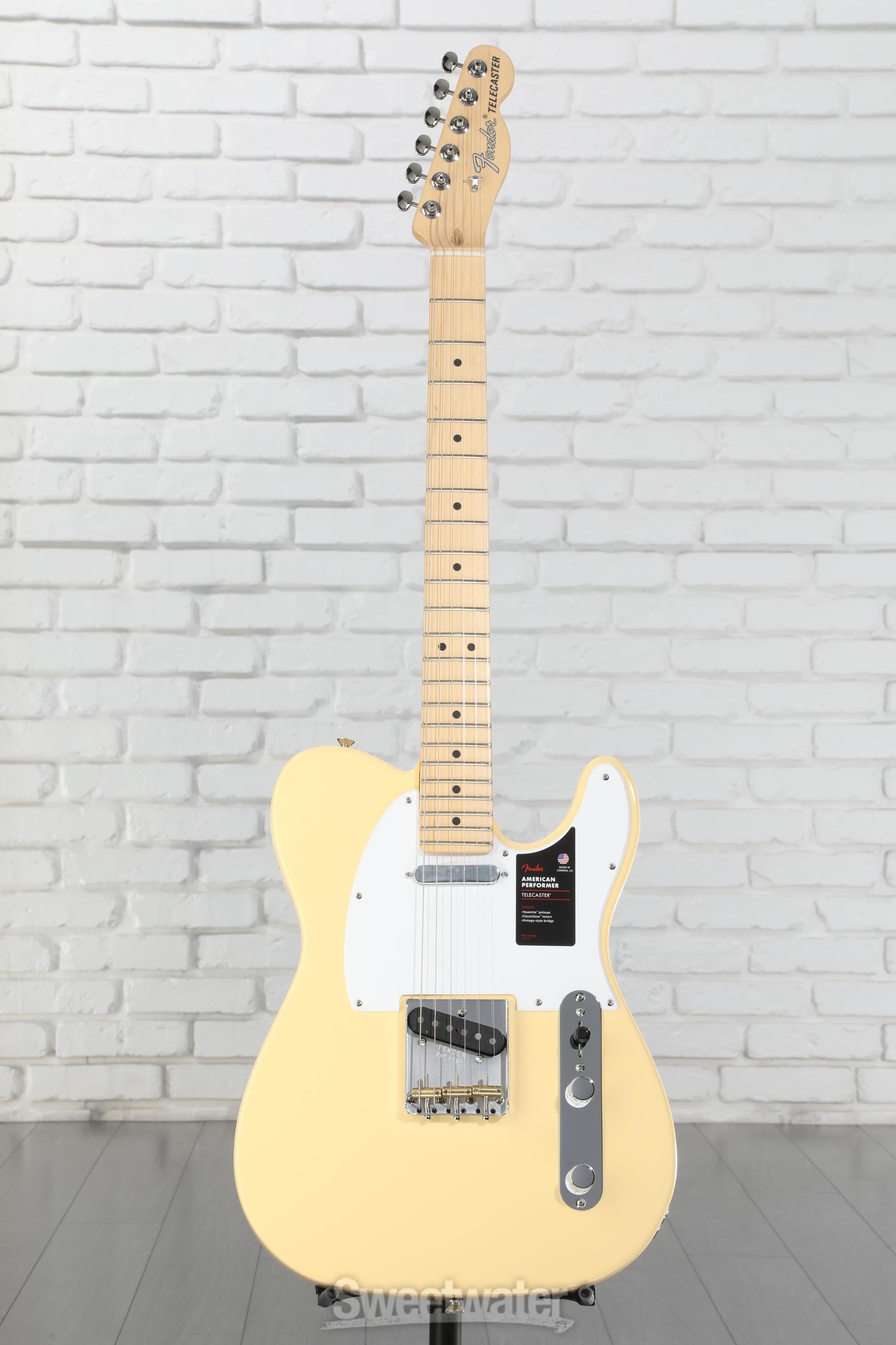 USA フェンダーテレキャスターアメリカンパフォーマービンテージホワイト Amazon.co.jp: Fender エレキギター American Performer