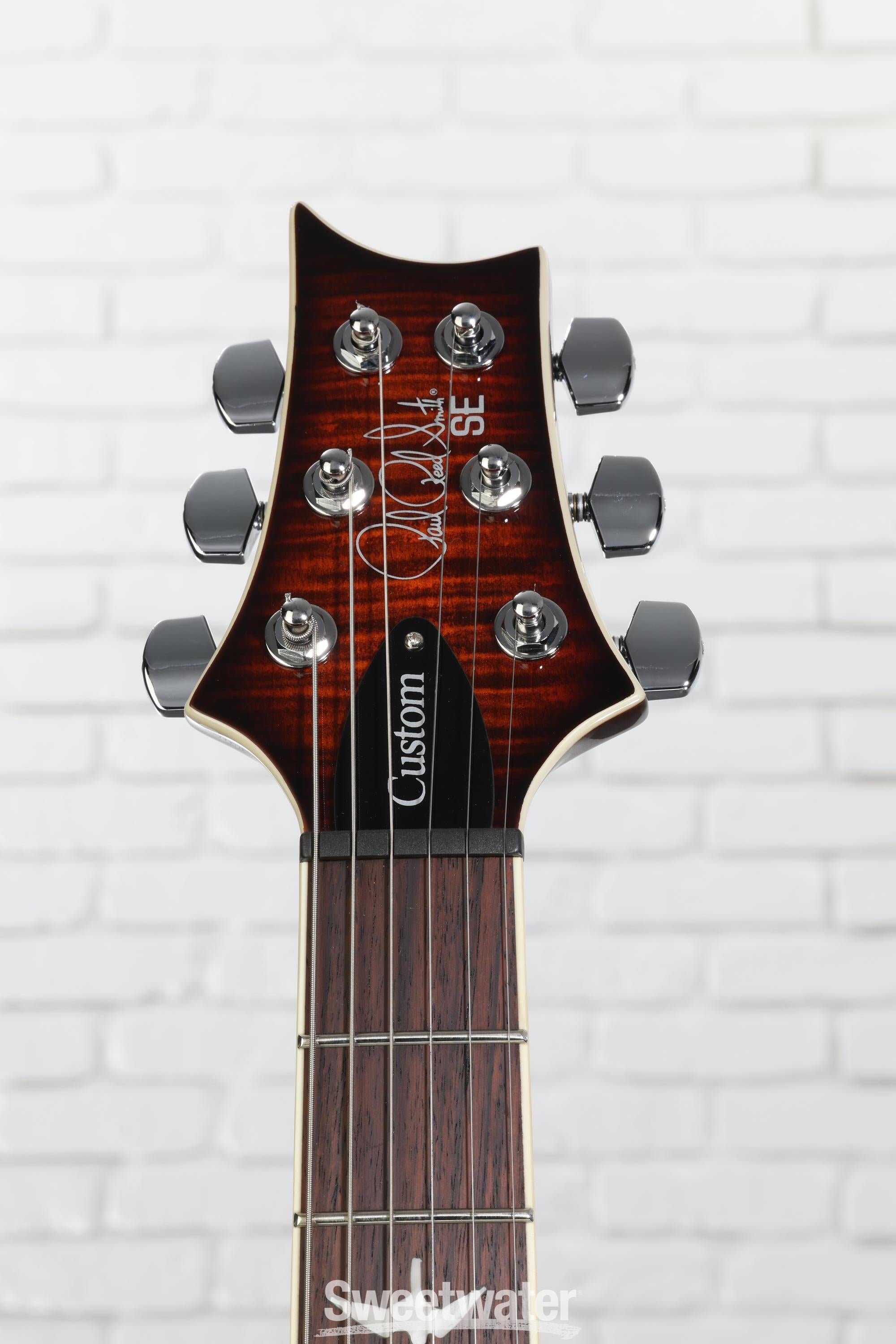 PRS SE Custom 24 Semi-Hollow Piezo Electric Guitar - Orange Tiger