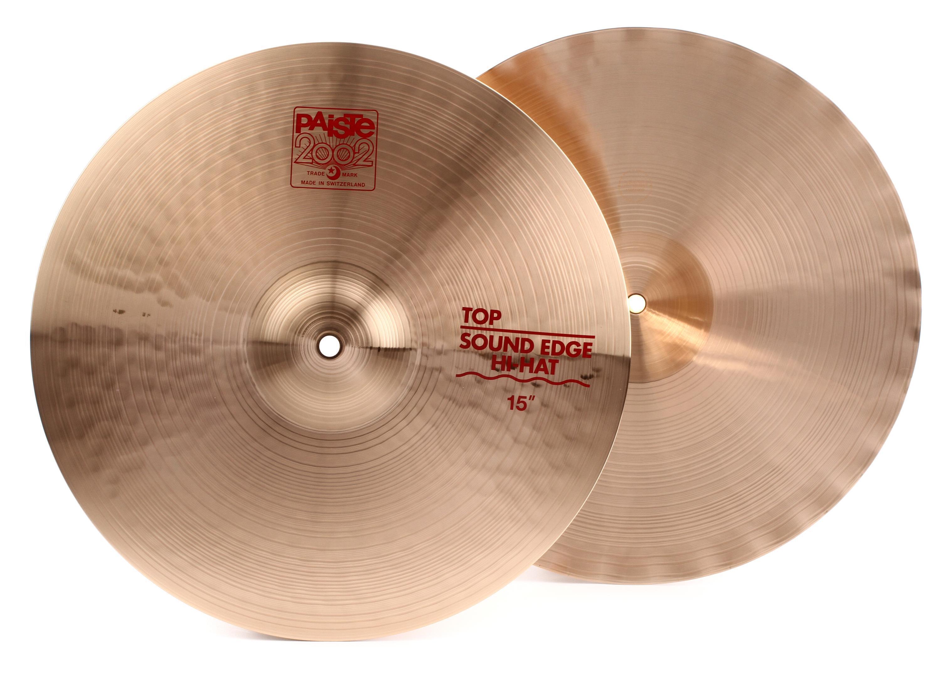 Paiste 15-inch 2002 Sound Edge Hi-hat Cymbals | Sweetwater