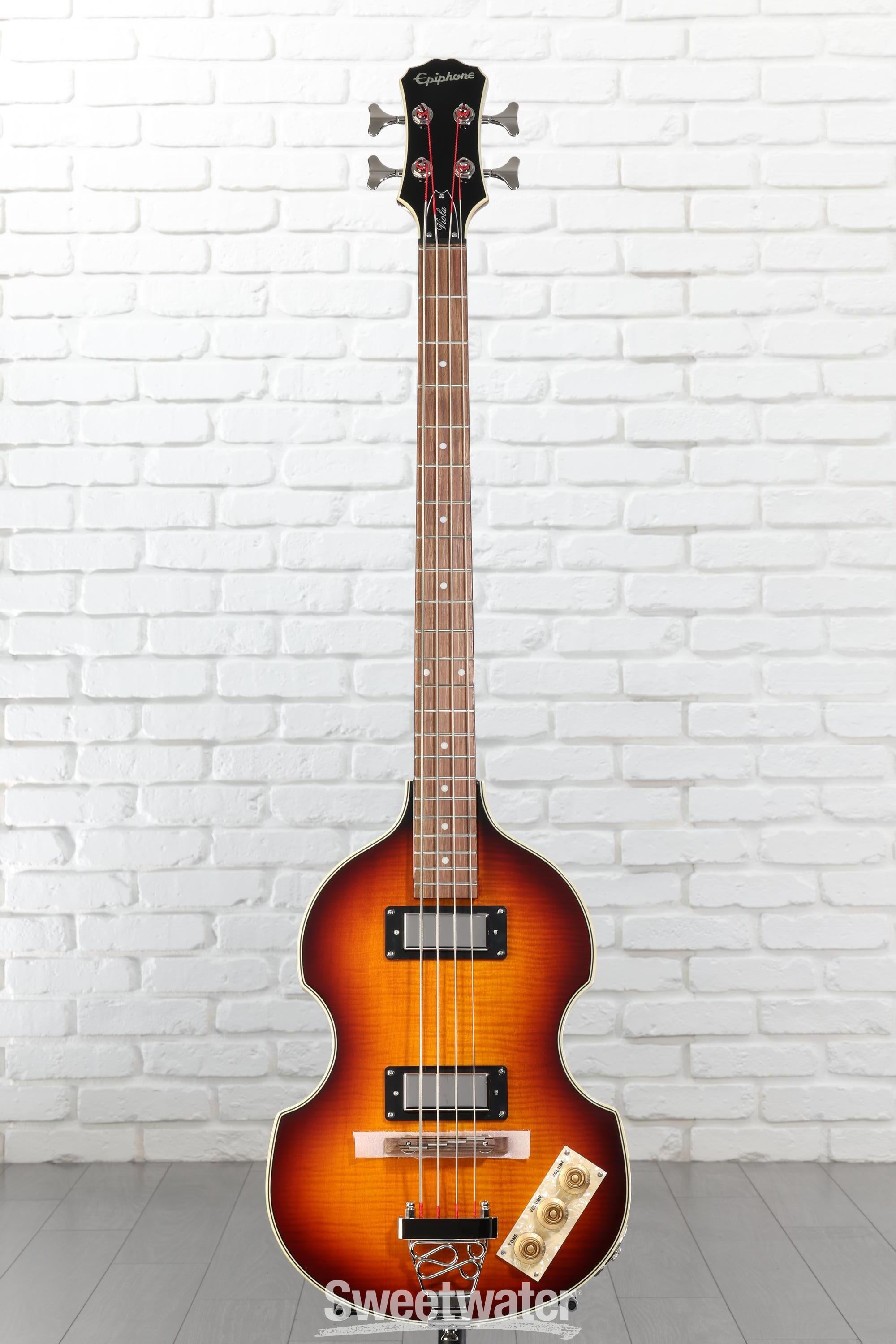 Epiphone Viola Bass - Vintage Sunburst Reviews | Sweetwater