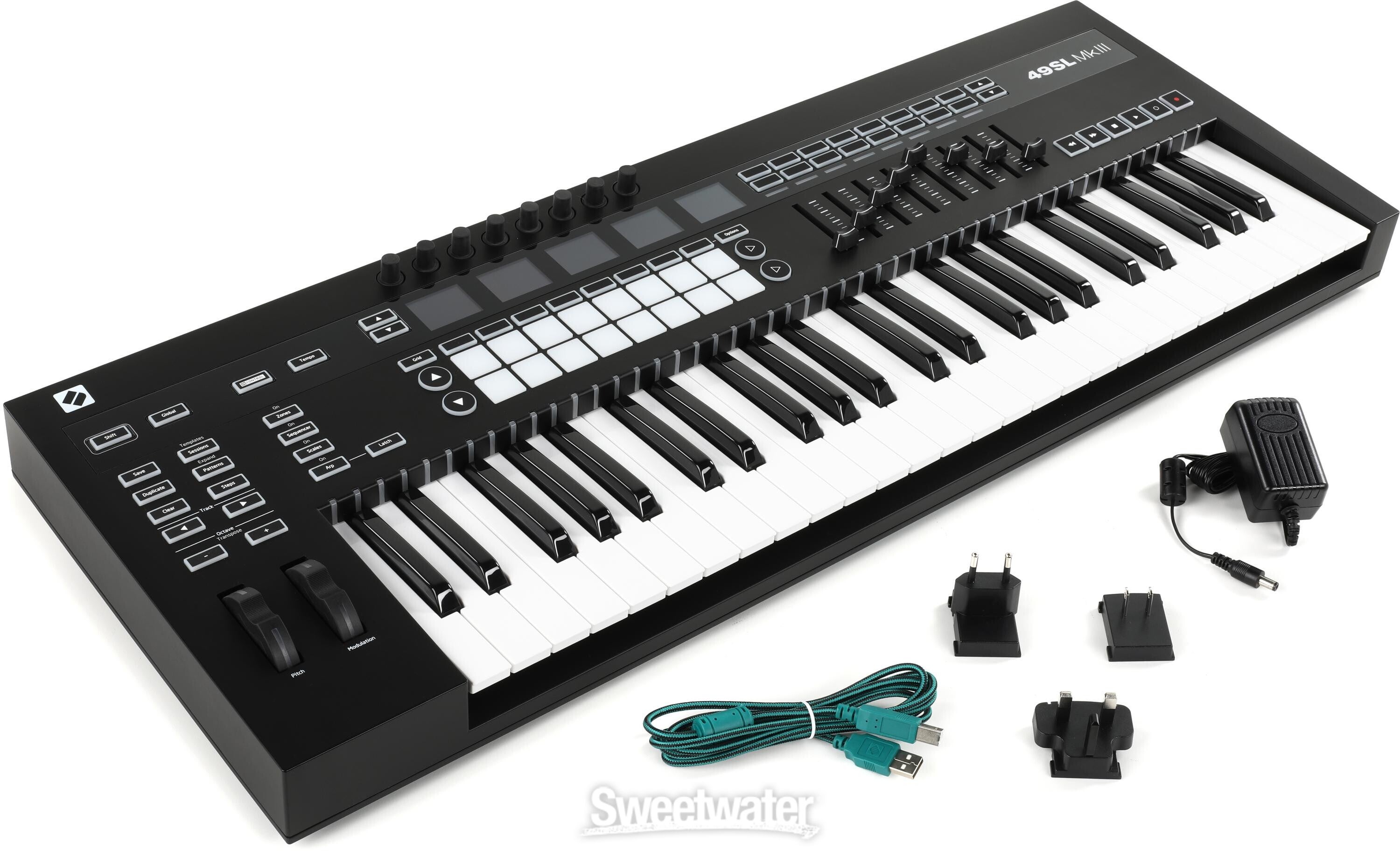 Novation 49SL MkIII 49-key Keyboard Controller with Sequencer ...