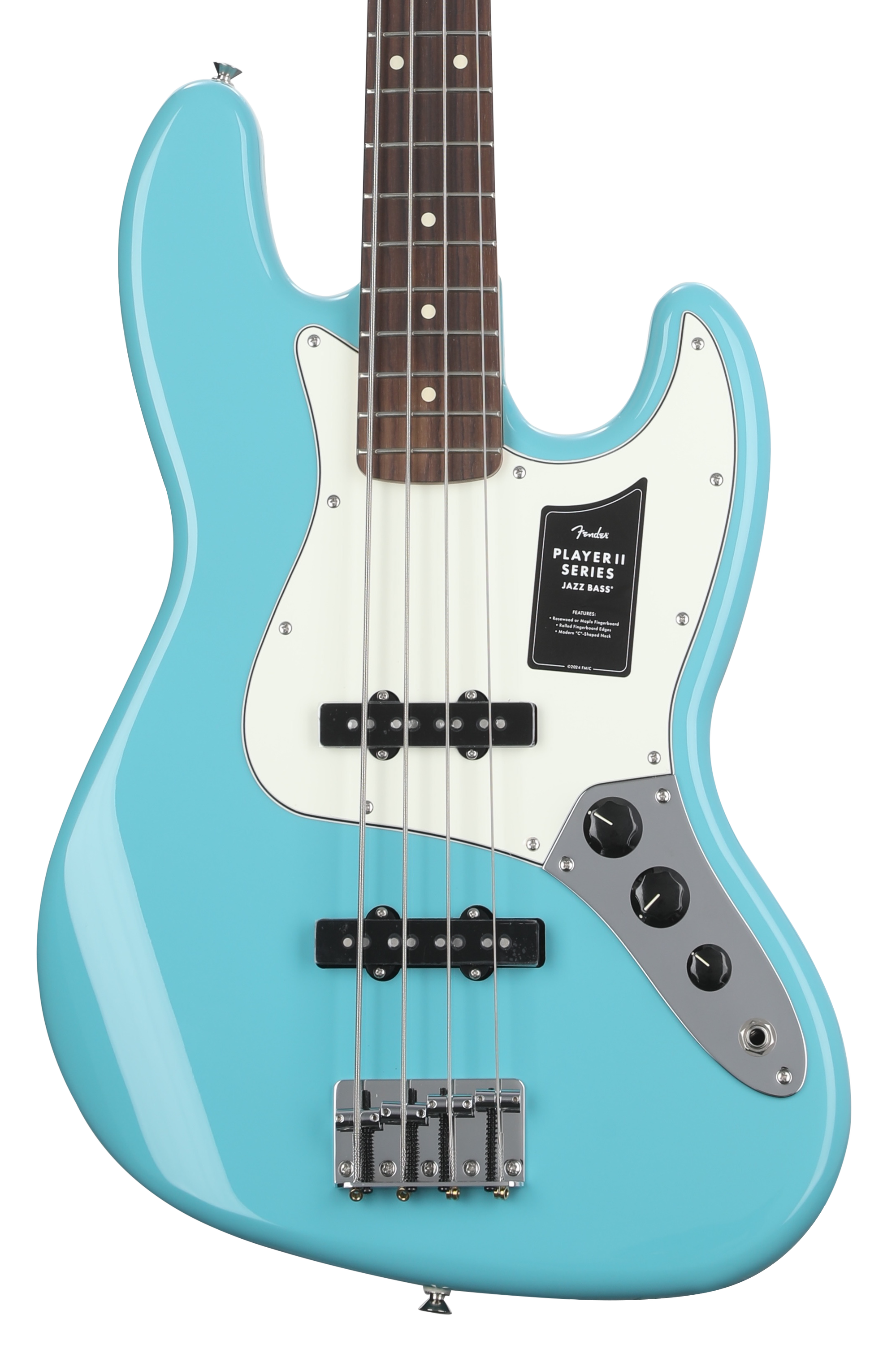Fender Player II Jazz Bass - Aquatone Blue with Rosewood
