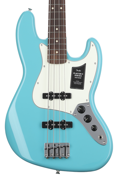 Fender Player II Jazz Bass - Aquatone Blue with Rosewood