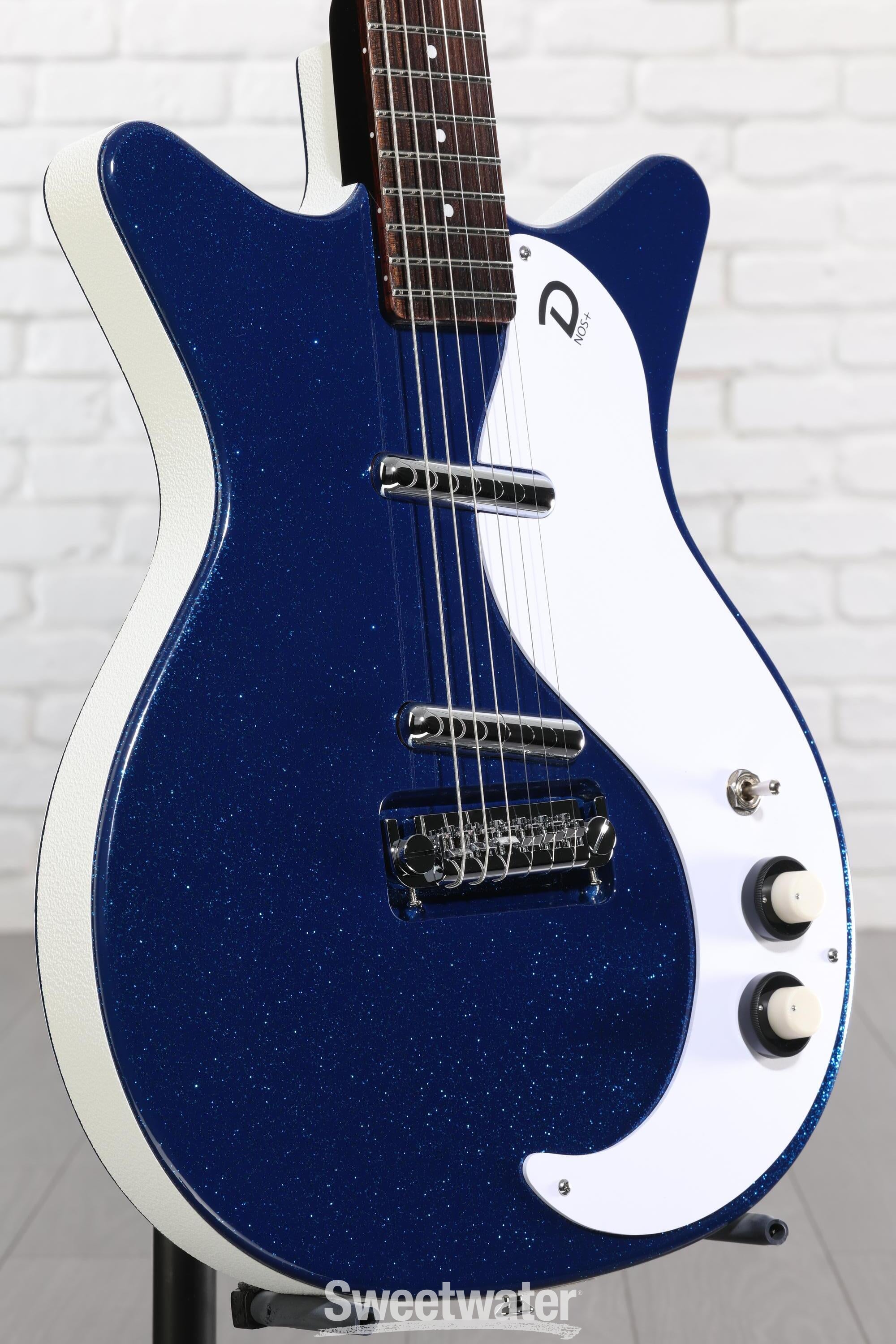 Photo of Danelectro 60th Anniversary DC '59 NOS+ Electric Guitar - Deep Blue Metalflake