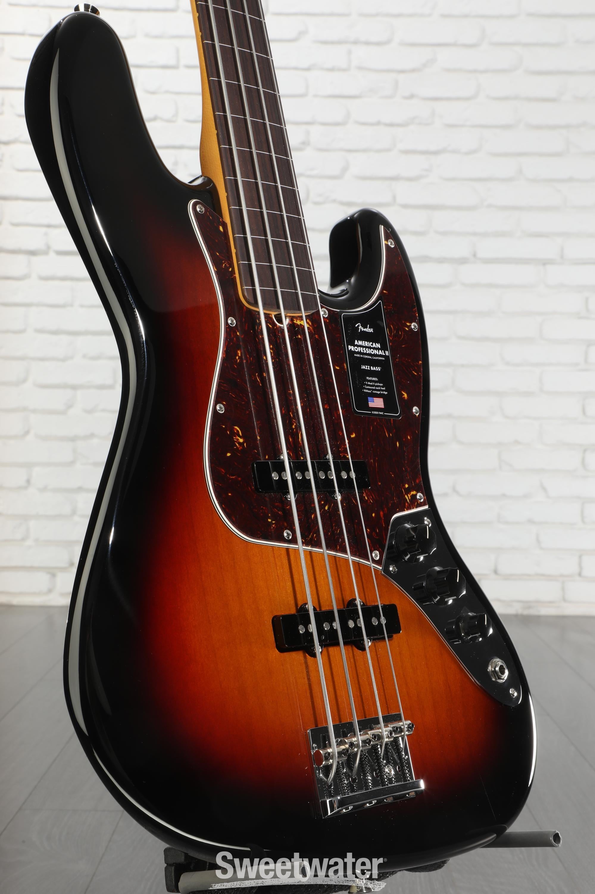 Fender American Professional II Jazz Bass Fretless - 3 Color