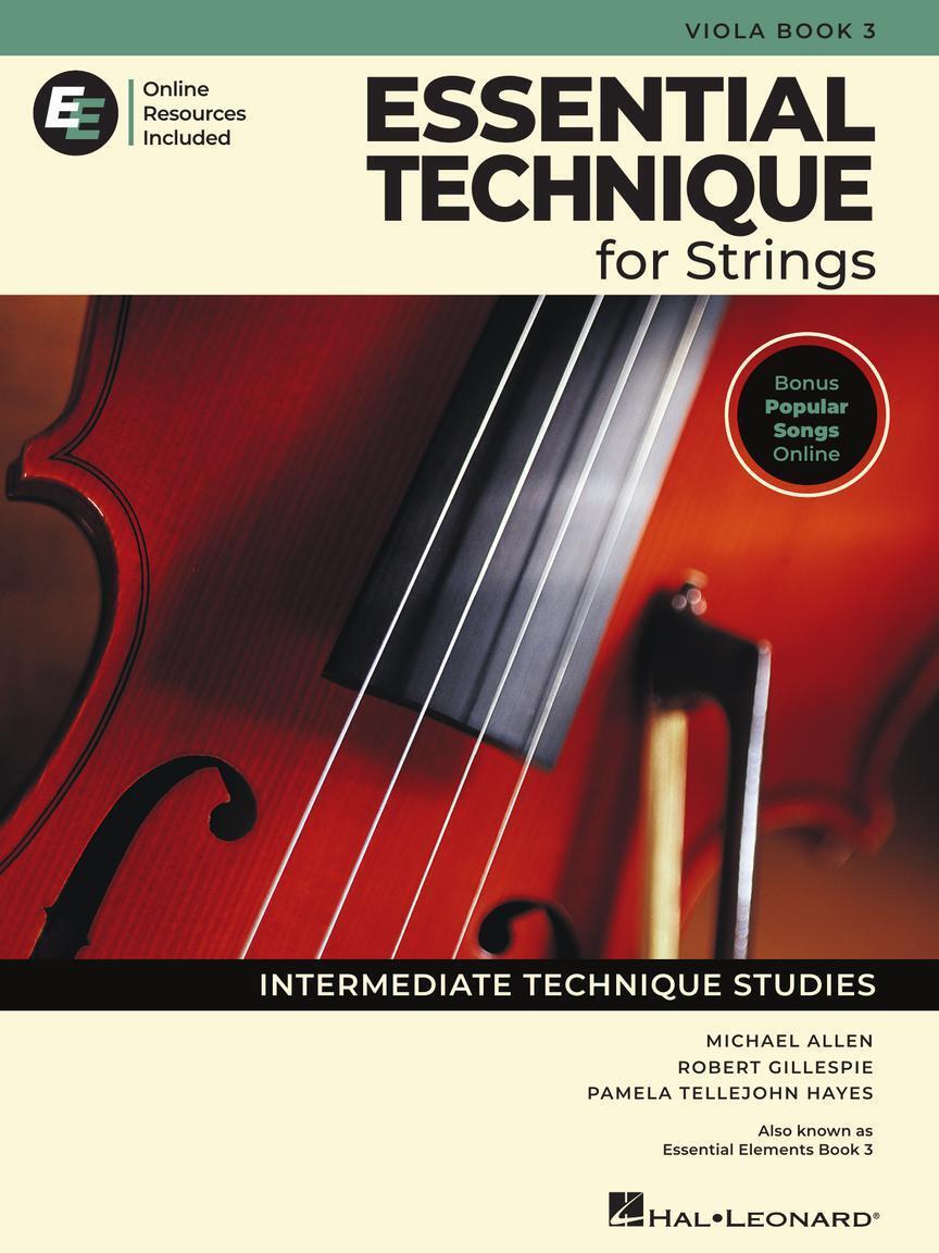 Hal Leonard Essential Technique for Strings - Book 3, Viola
