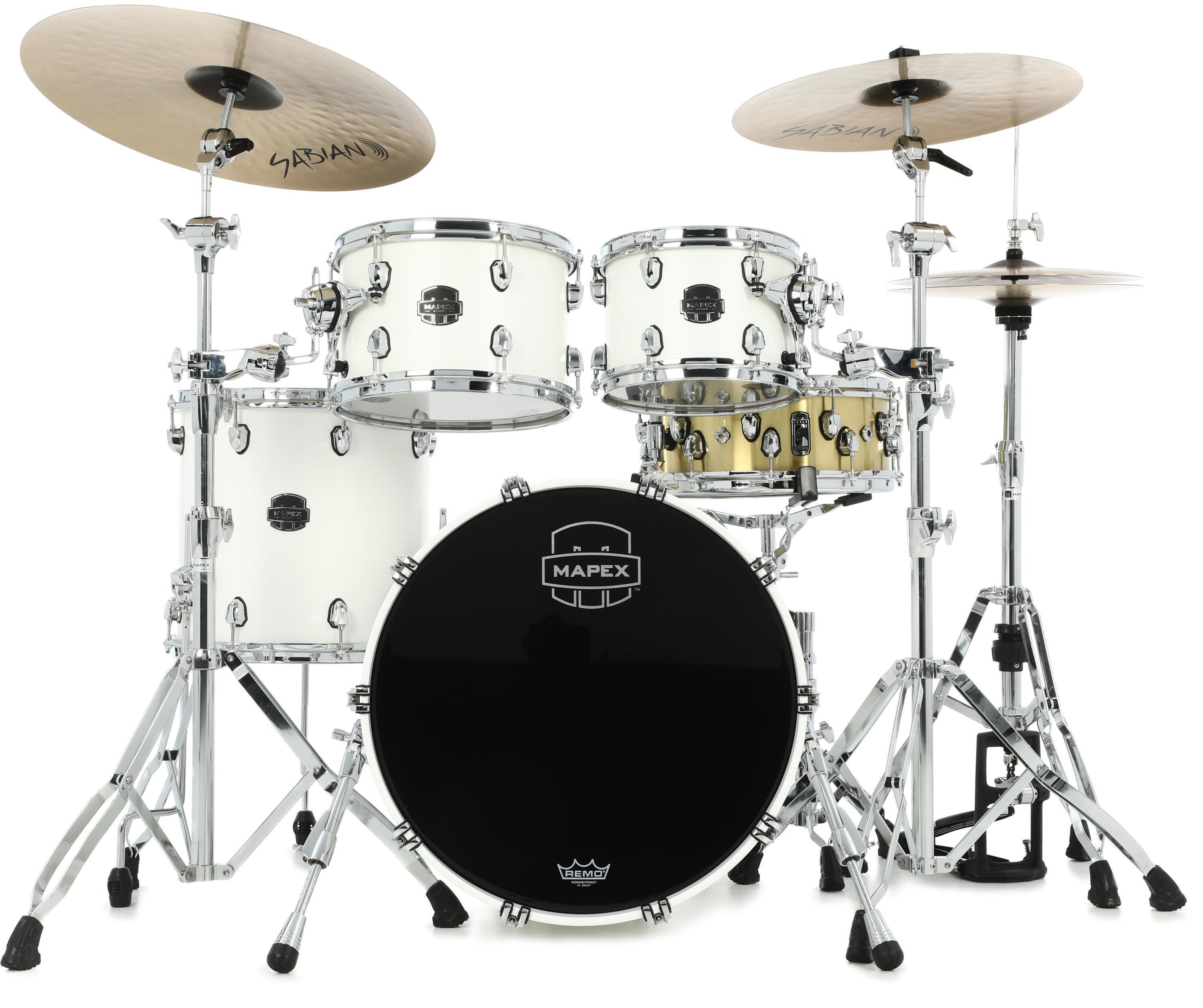 Mapex Saturn SR504X 4-piece Fusion Shell Pack - Satin White
