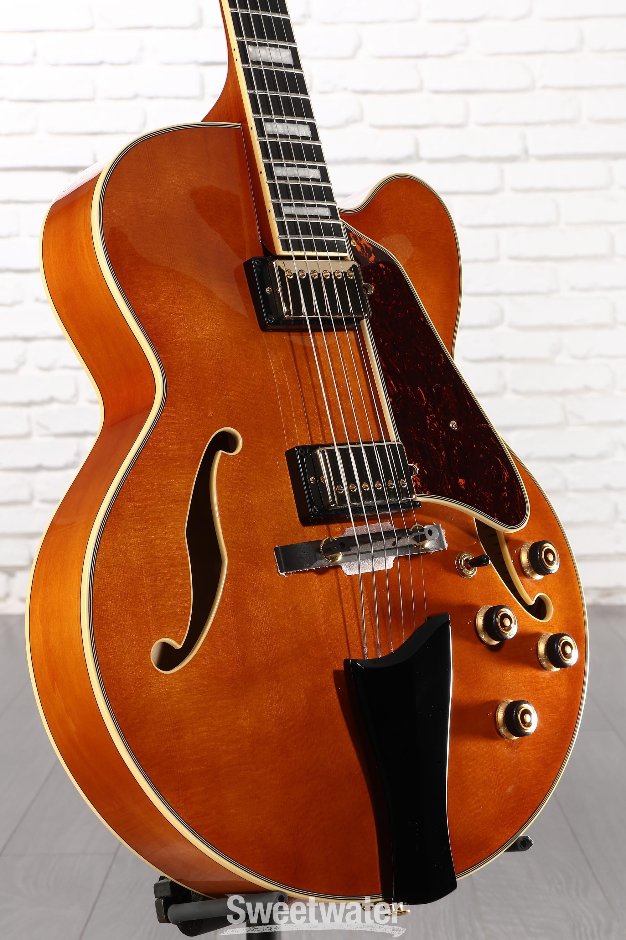 Photo of Ibanez Artcore Expressionist AF95 Hollowbody Electric Guitar - Dark Amber