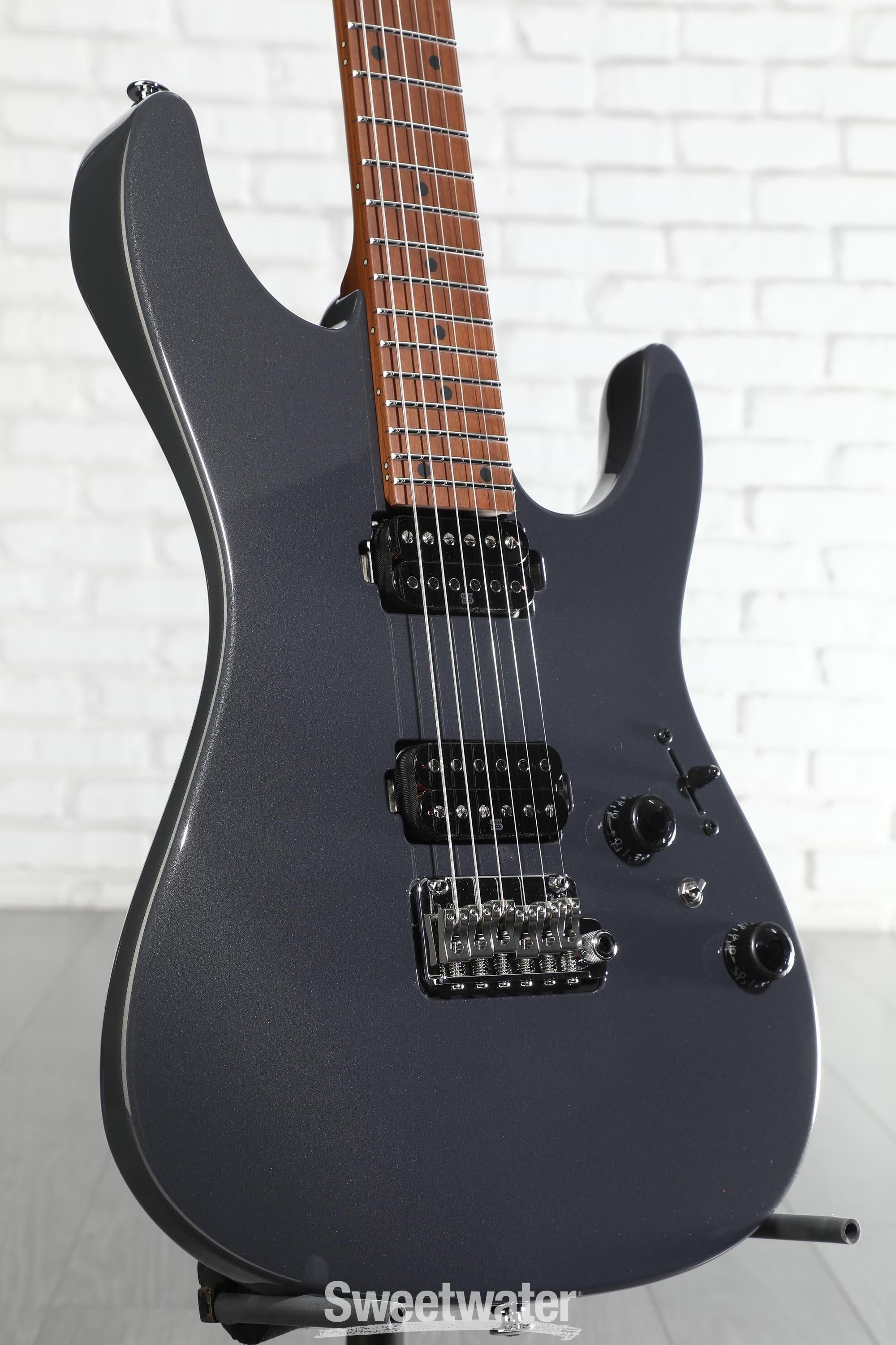 Photo of Ibanez Prestige AZ2402 Electric Guitar - Grey Metallic with Roasted Maple Fingerboard