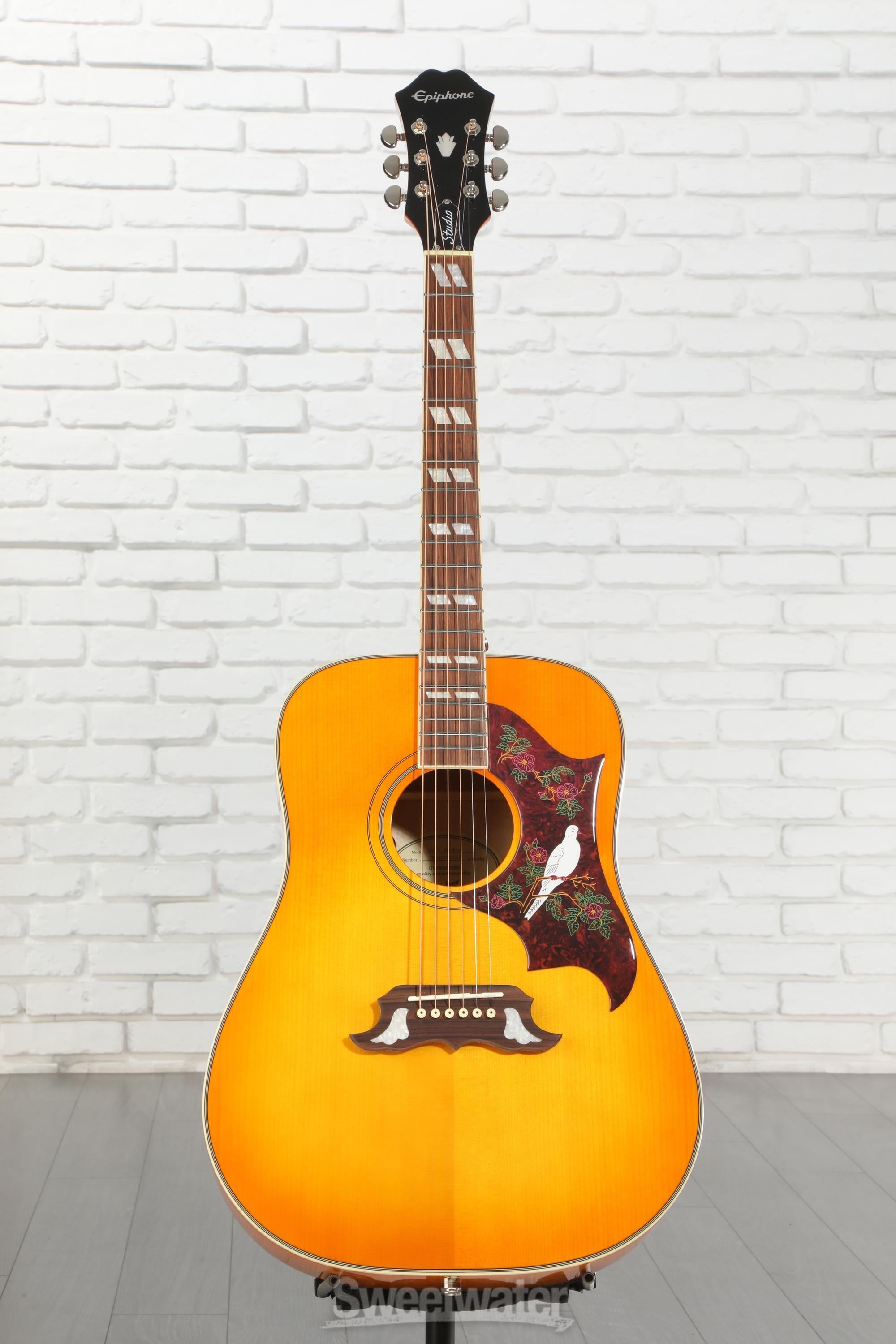 Epiphone Dove Studio Acoustic-electric Guitar - Violin Burst