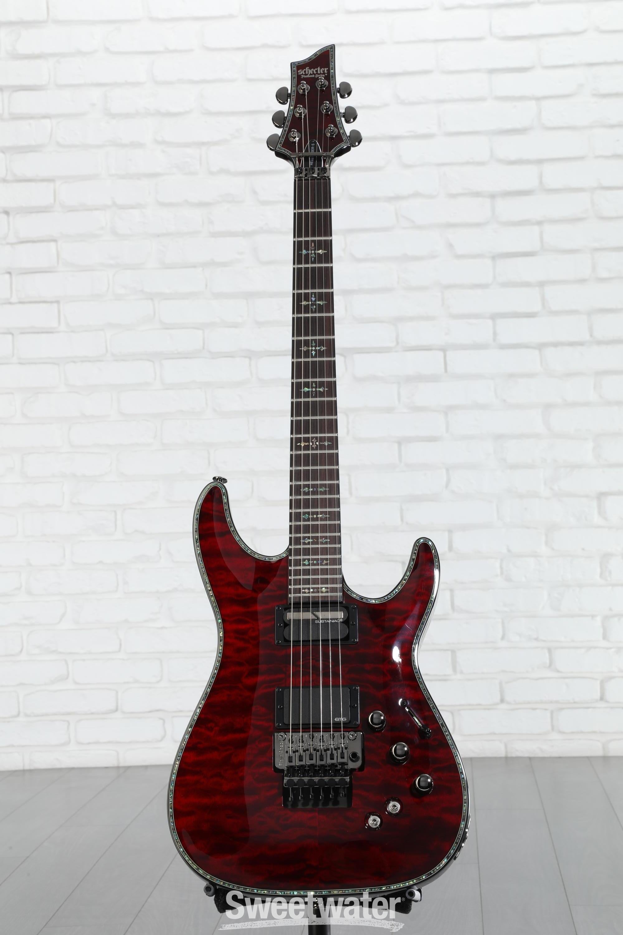 Schecter Hellraiser C-1 FR-S Electric Guitar - Black Cherry