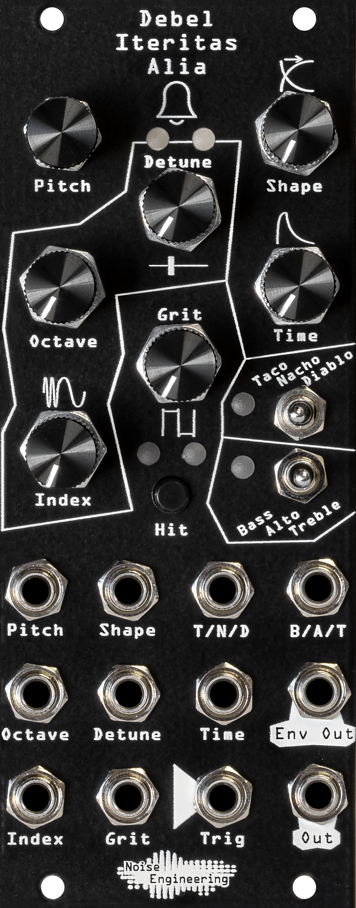 Photo of Noise Engineering Debel Iteritas Alia Hybrid Additive Phase-modulation Voice Eurorack Module - Black