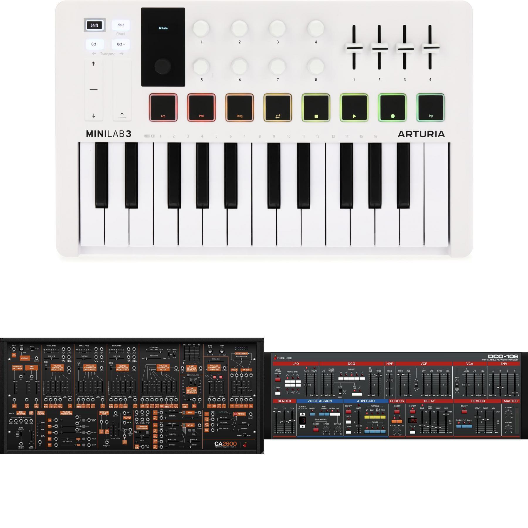 Arturia MiniLab 3 25 Slim-key Controller and Synthesizer Plug-ins ...