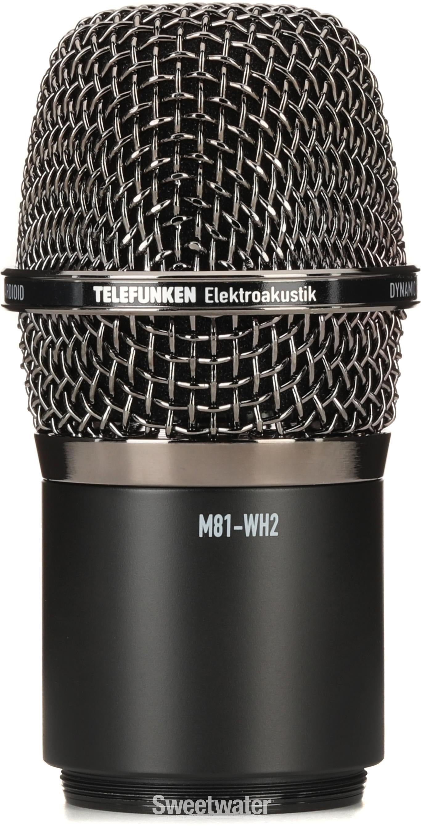 Telefunken M81-WH2 Wireless Mic Capsule - Black Nickel | Sweetwater