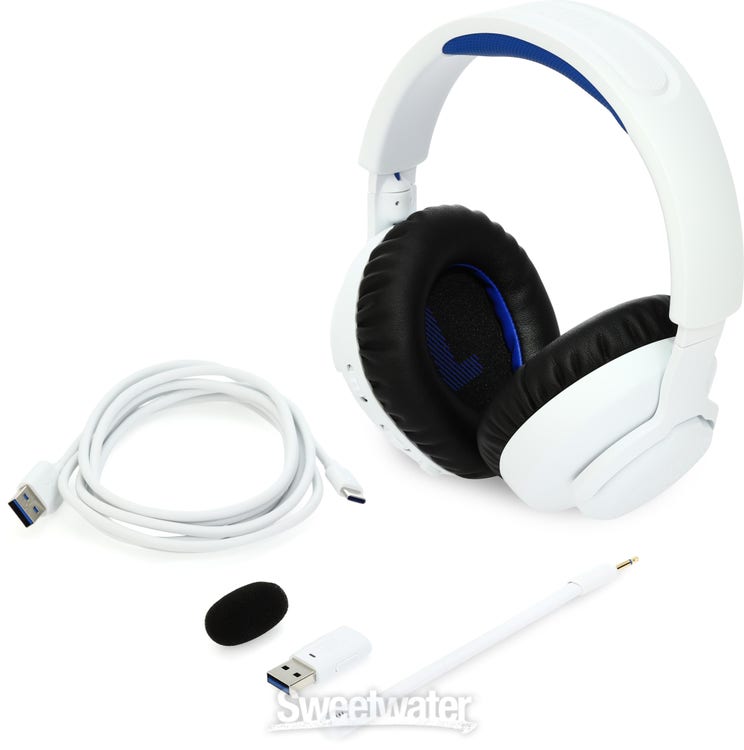 JBL Sweetwater | Gaming Console Quantum White Wireless Headset 360P Lifestyle -