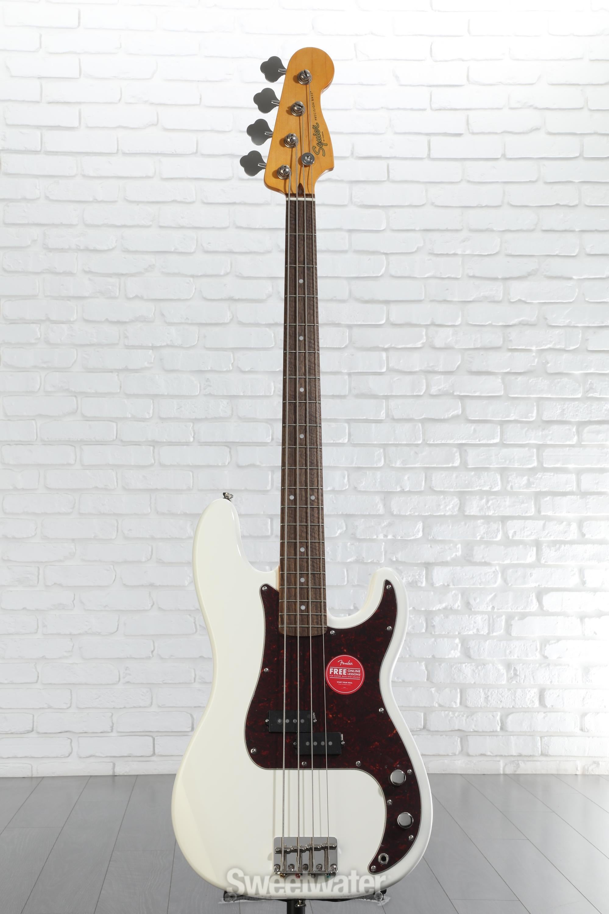 ベース Squier Classic Vibe 60s PB SB Amazon.com: Squier Classic Vibe 60s Precision Bass, Olympic