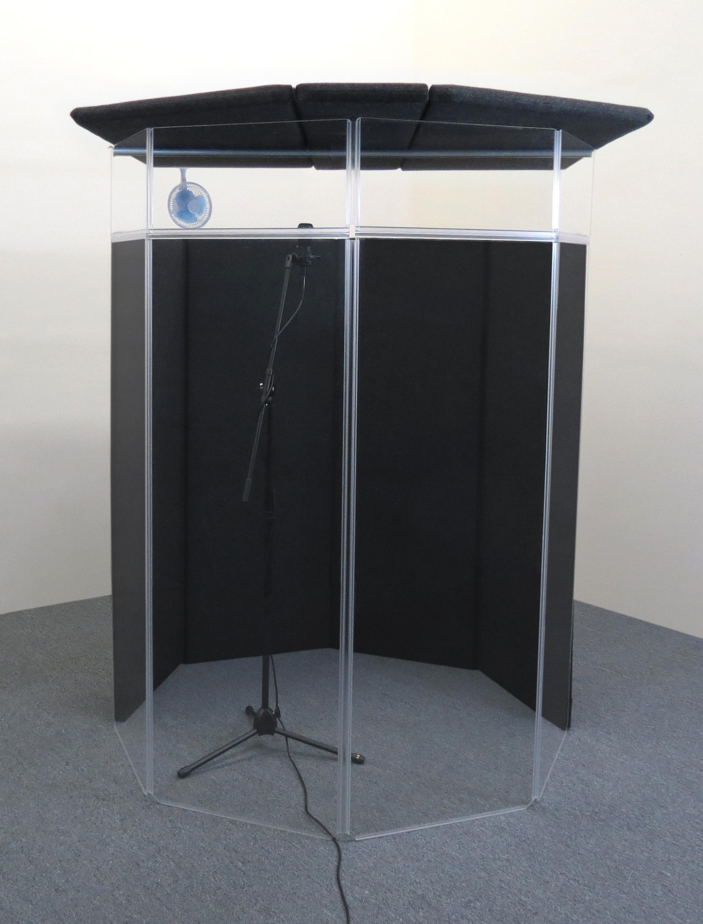 Photo of ClearSonic IPF IsoPac F Vocal Isolation Booth with Lid