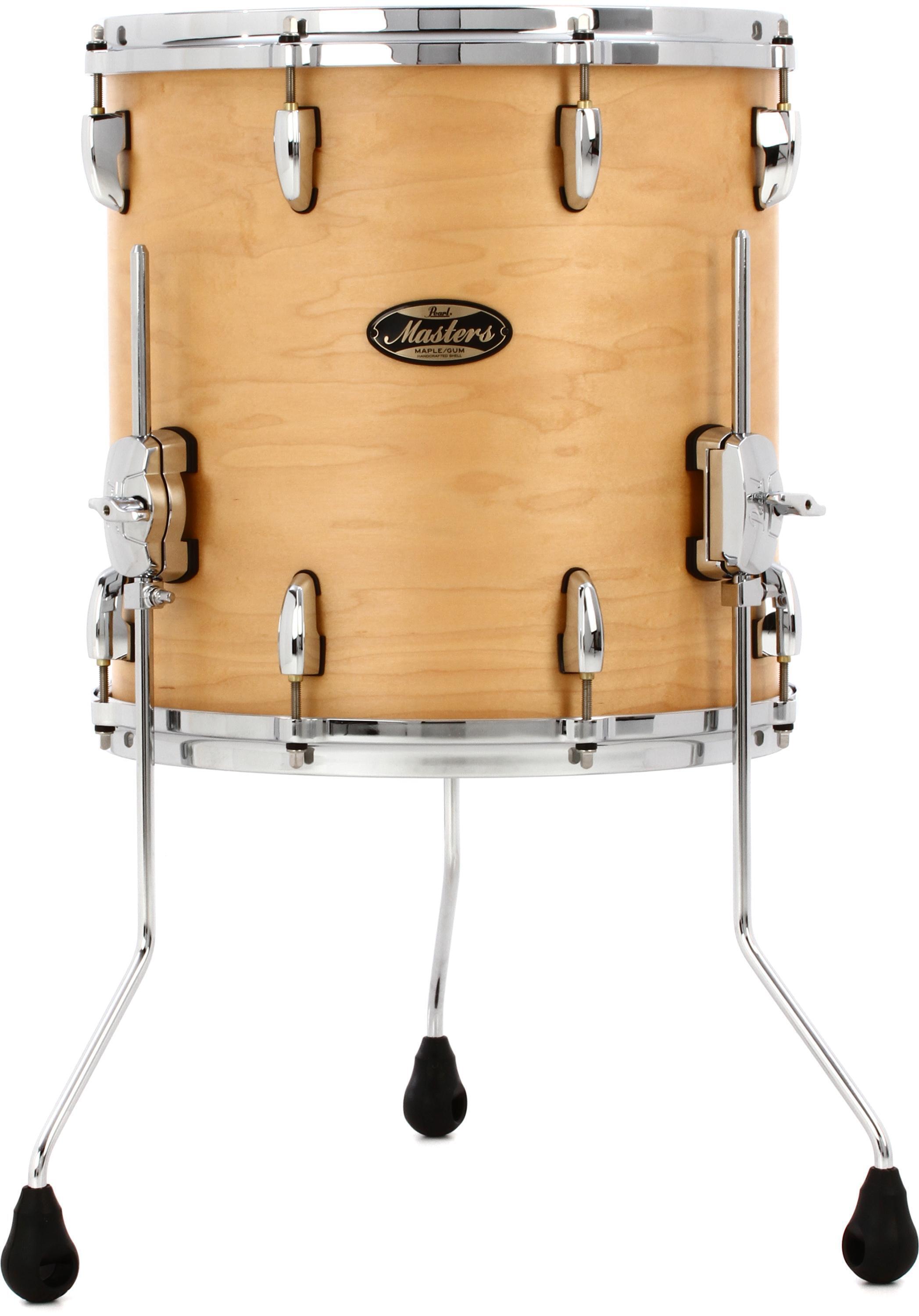 Pearl Masters Maple/Gum Floor Tom - 14 x 14 inch - Natural Maple