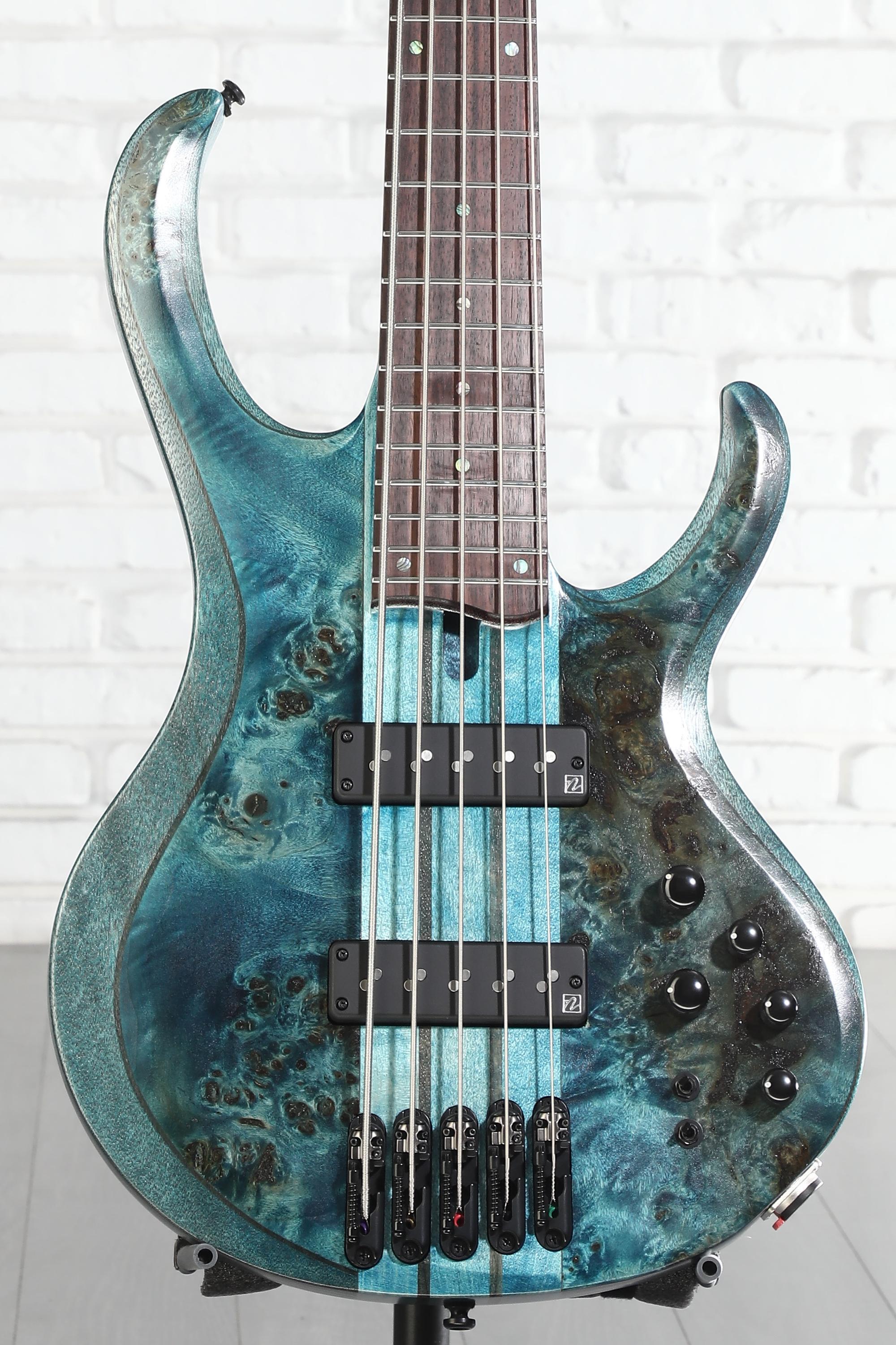 Ibanez BTB Standard BTB945 5-string Bass Guitar - Cosmic Blue Low