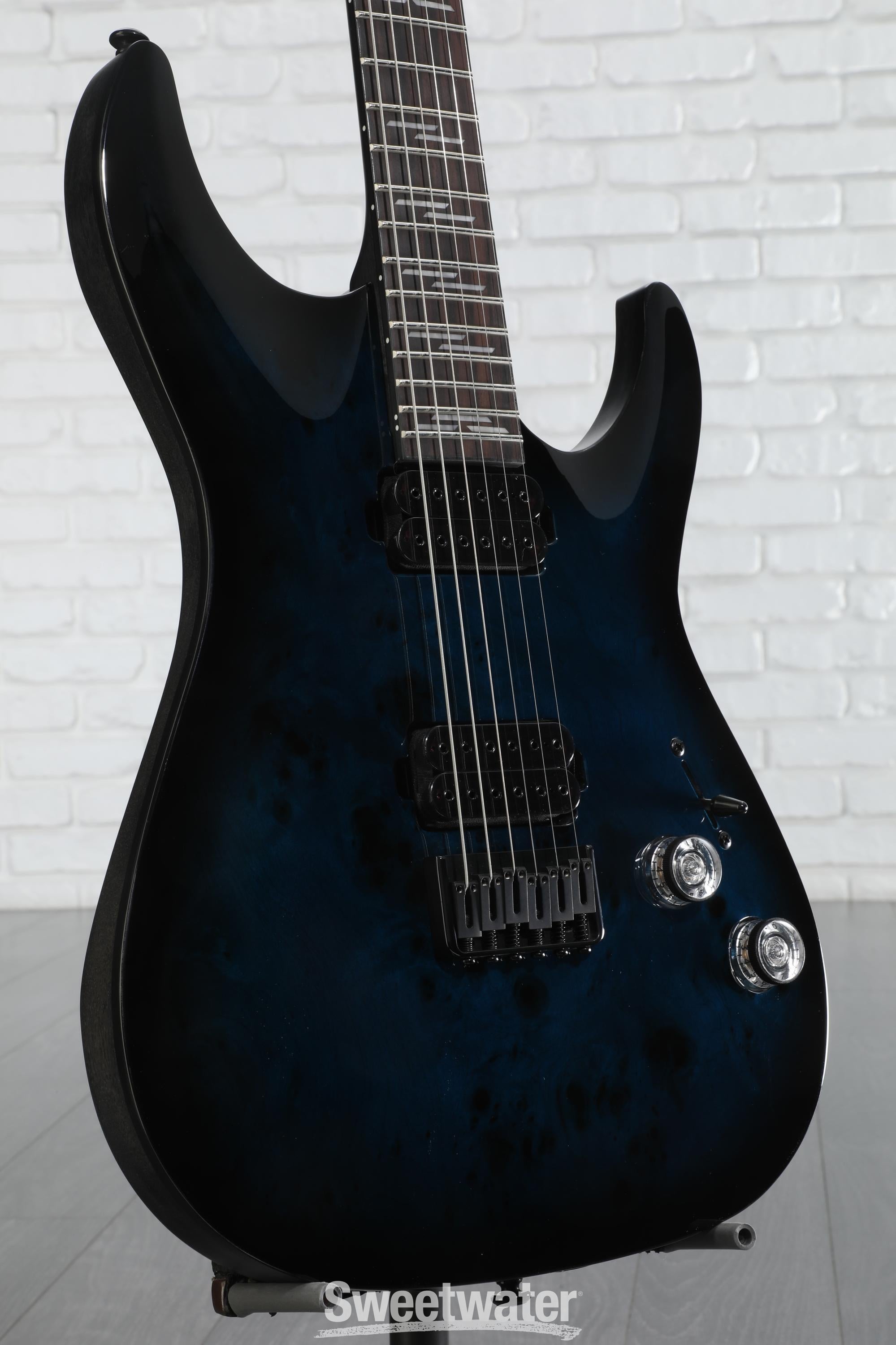 Schecter Omen Elite-6 Electric Guitar - See Thru Blue Burst