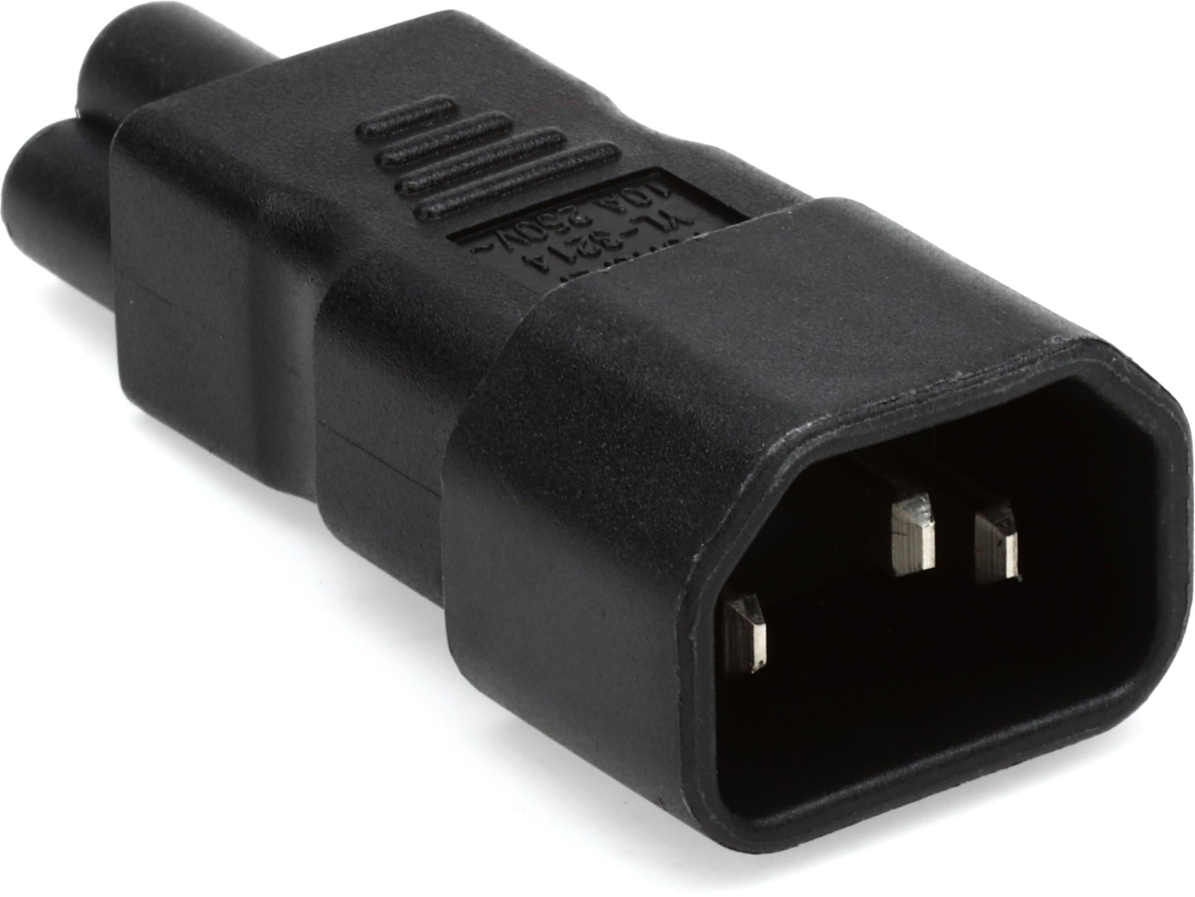 CIOKS LINK Mains link adapter, IEC C14 to C5 | Sweetwater