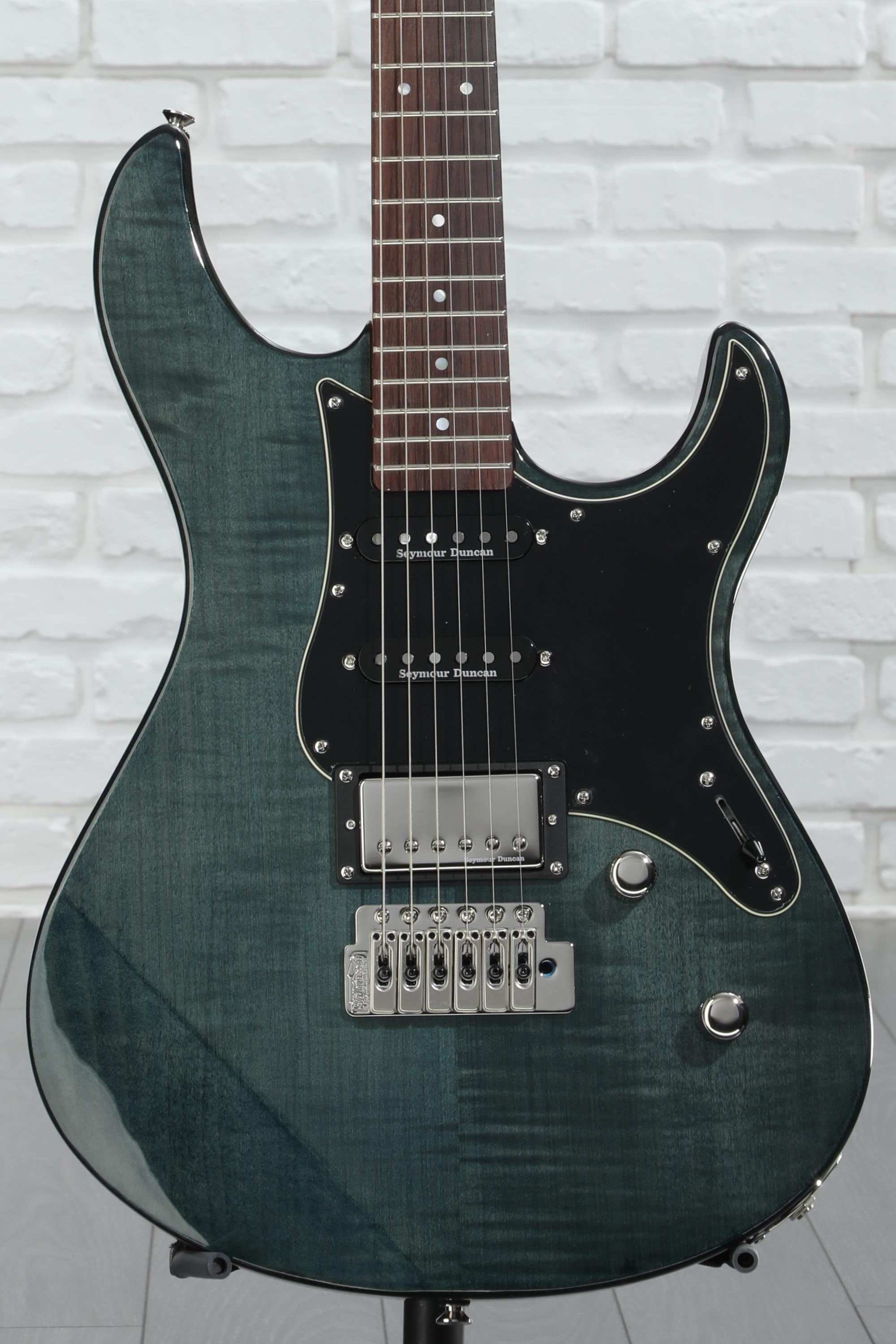 最安 Yamaha Pacifica PAC612VIIFM Electric Guitar - Indigo Blue ギター