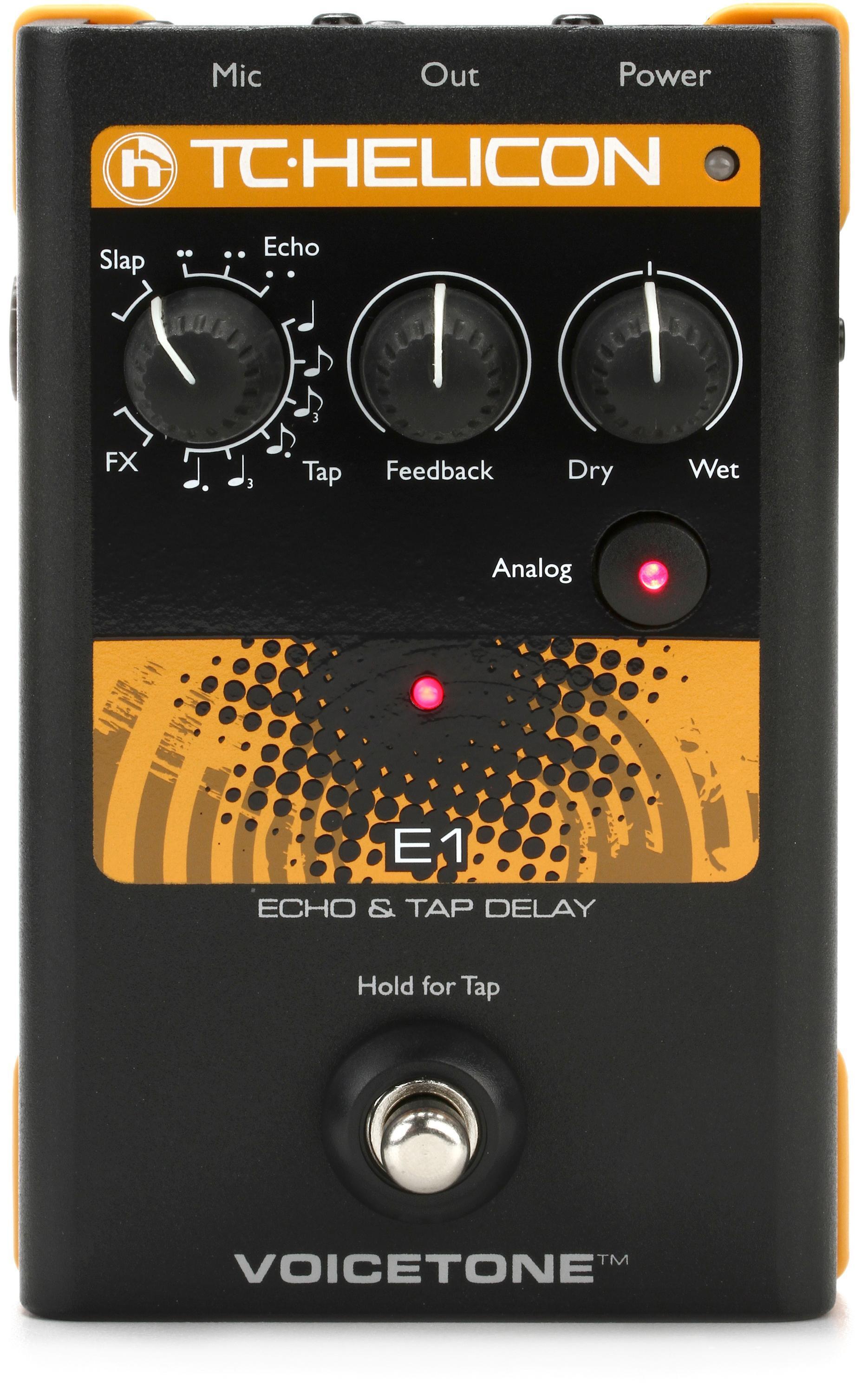 TC-Helicon VoiceTone E1 Vocal Echo and Delay Pedal | Sweetwater