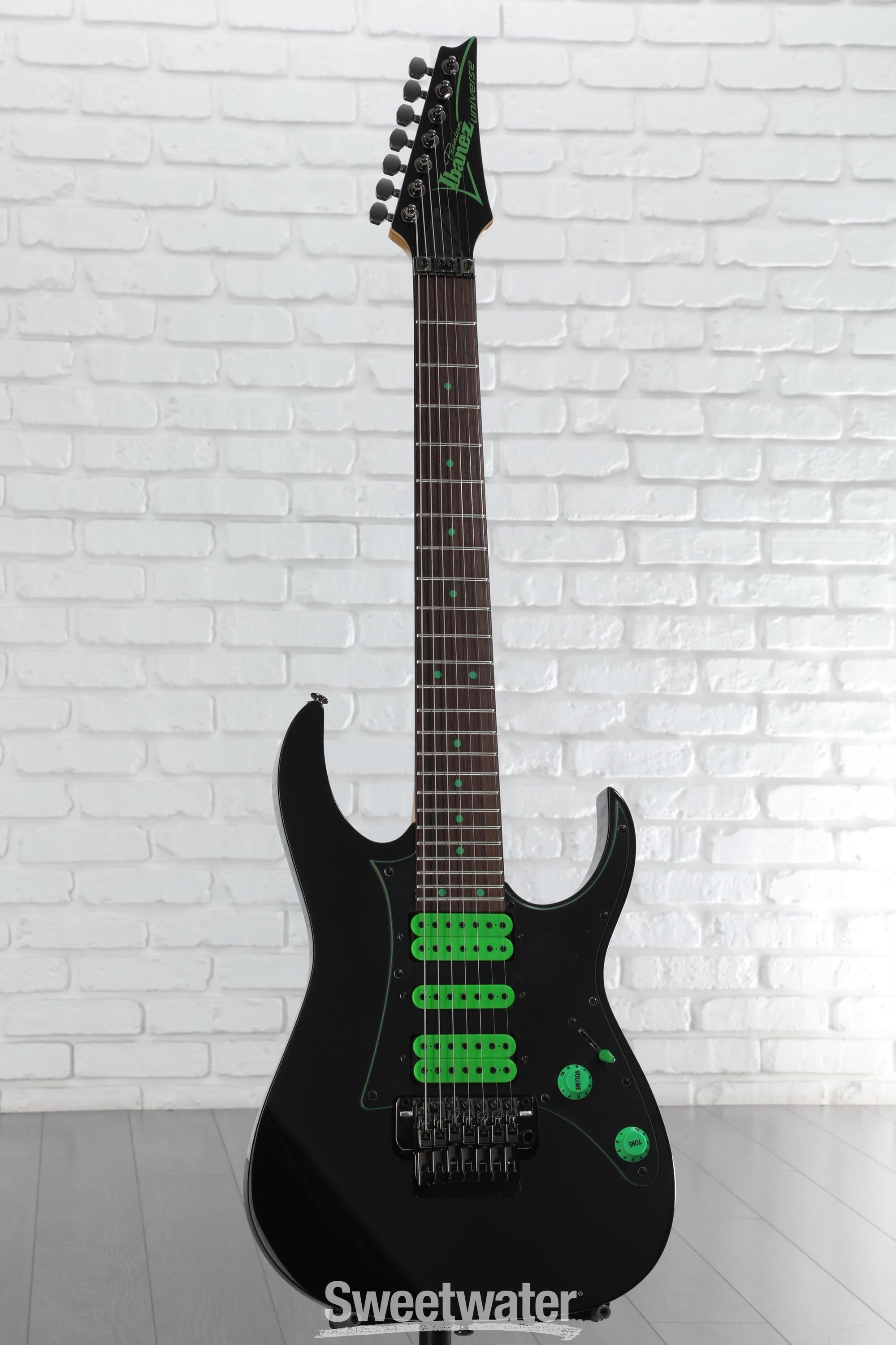 ギター Ibanez universe uv-7 BK Ibanez UV70PBK Steve Vai BK – Motor City Guitar