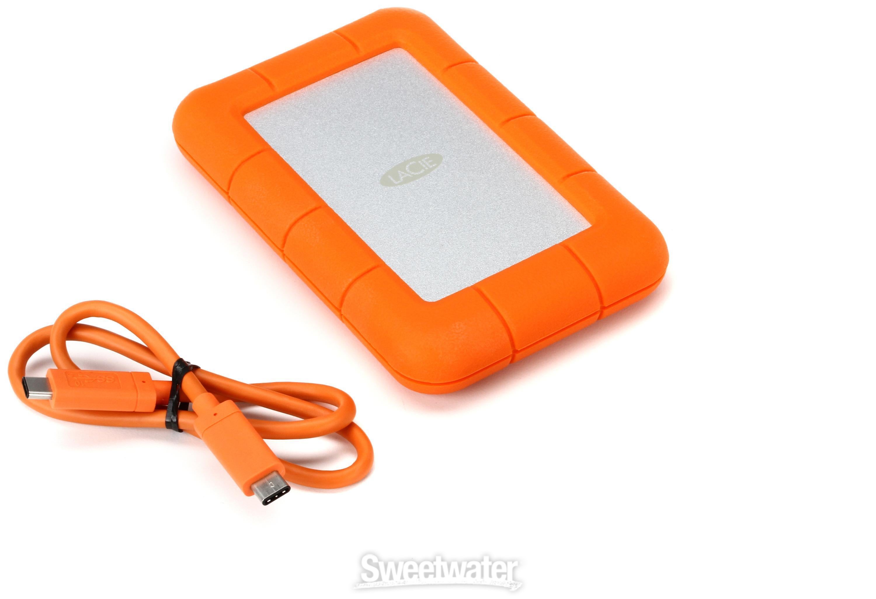 LaCie Rugged USB-C 1TB Portable Hard Drive | Sweetwater